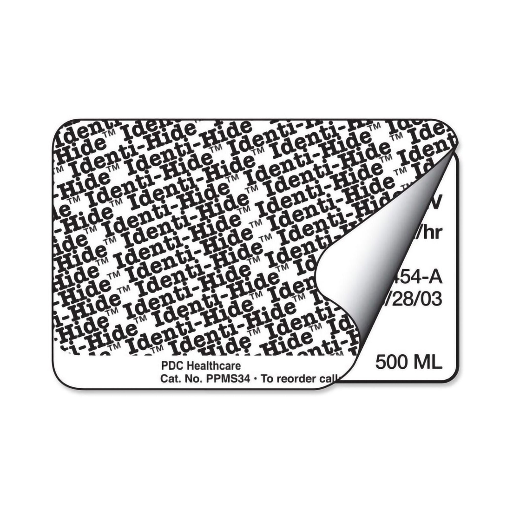 PDC Healthcare - PPMS34 PDC® Identi-Hide™ Protection Label