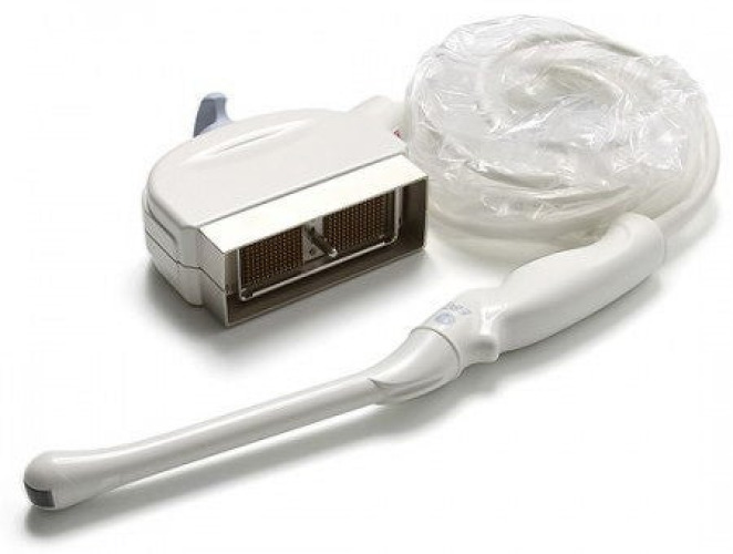 Probo Medical LLC - GE-E8C ENDO VAGINAL PROBE Ultrasound Probe GE® 4 to 11 MHz (Logiq P3, P5, P5 Premium, P6 Pro, P6), 3.5 to 11.5 MHz (Logiq 9, Logiq 7, Logiq S6), 3.7 to 8 MHz (Vivid 7 Pro), 5 to 8 MHz (Vivid 7) Bandwidth, 26 X 10 mm (Logiq P5 Premium),