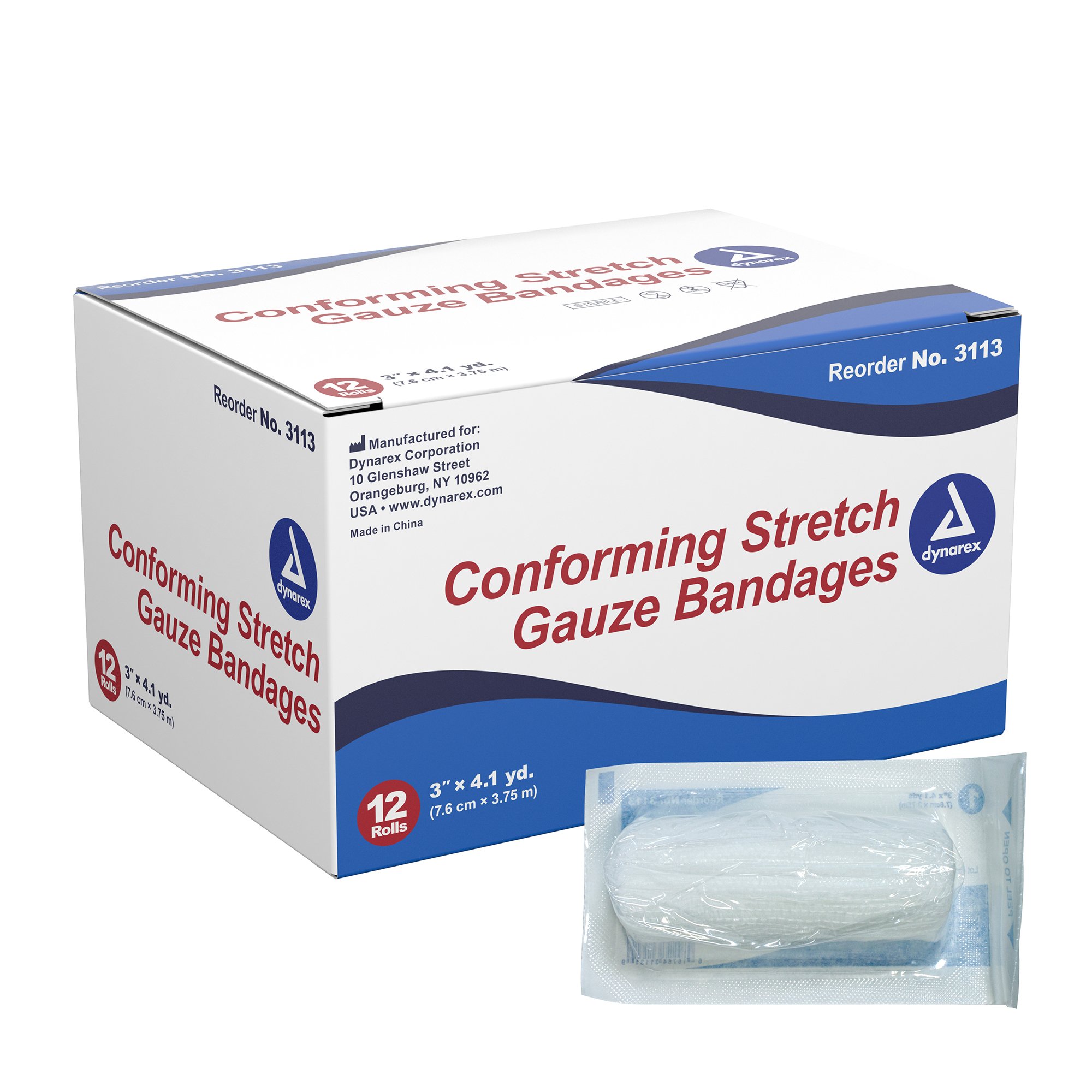 Dynarex - 3113 dynarex® Sterile Conforming Bandage