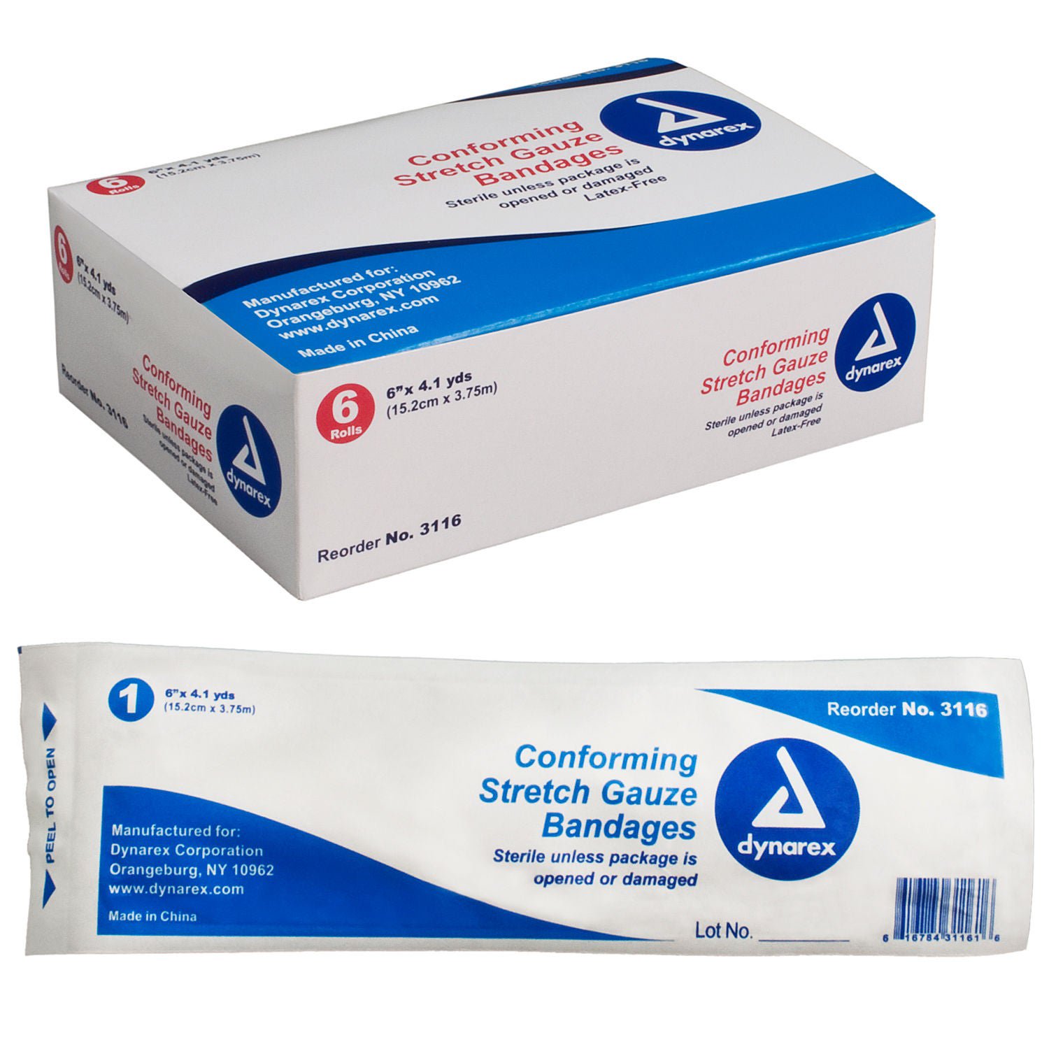 Dynarex - 3116 dynarex® Sterile Conforming Bandage
