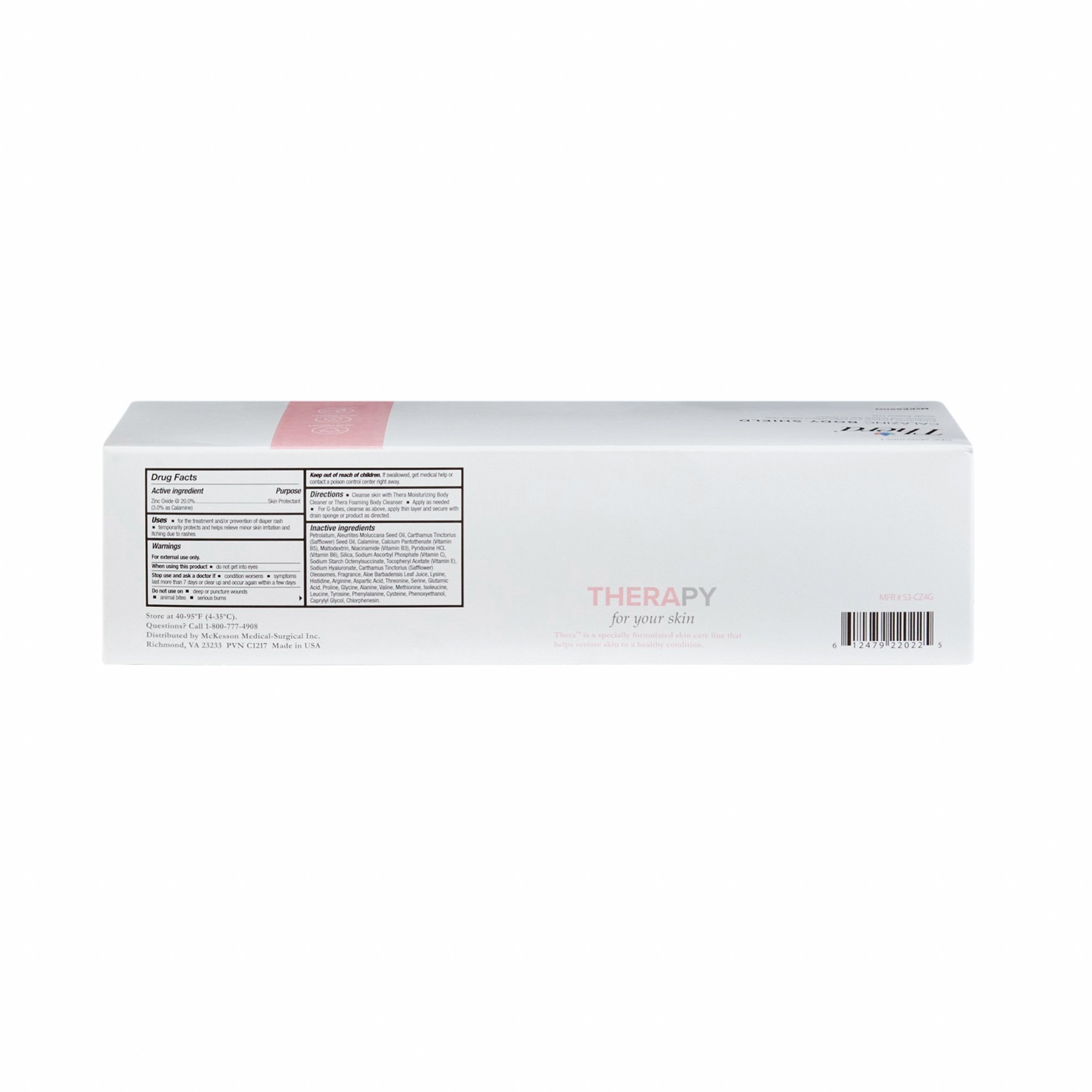 McKesson Brand 53-CZ4G - Thera Calazinc Body Shield Skin Protectant, Individual Packets - 1/Pack, 144/Box, 864/Case