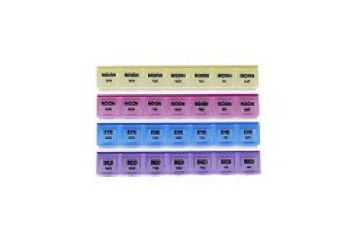 Fabrication Enterprises 85-0101 - Mediplanner® 7-Day, Four Times a Day Pill Organizer - 1/Each
