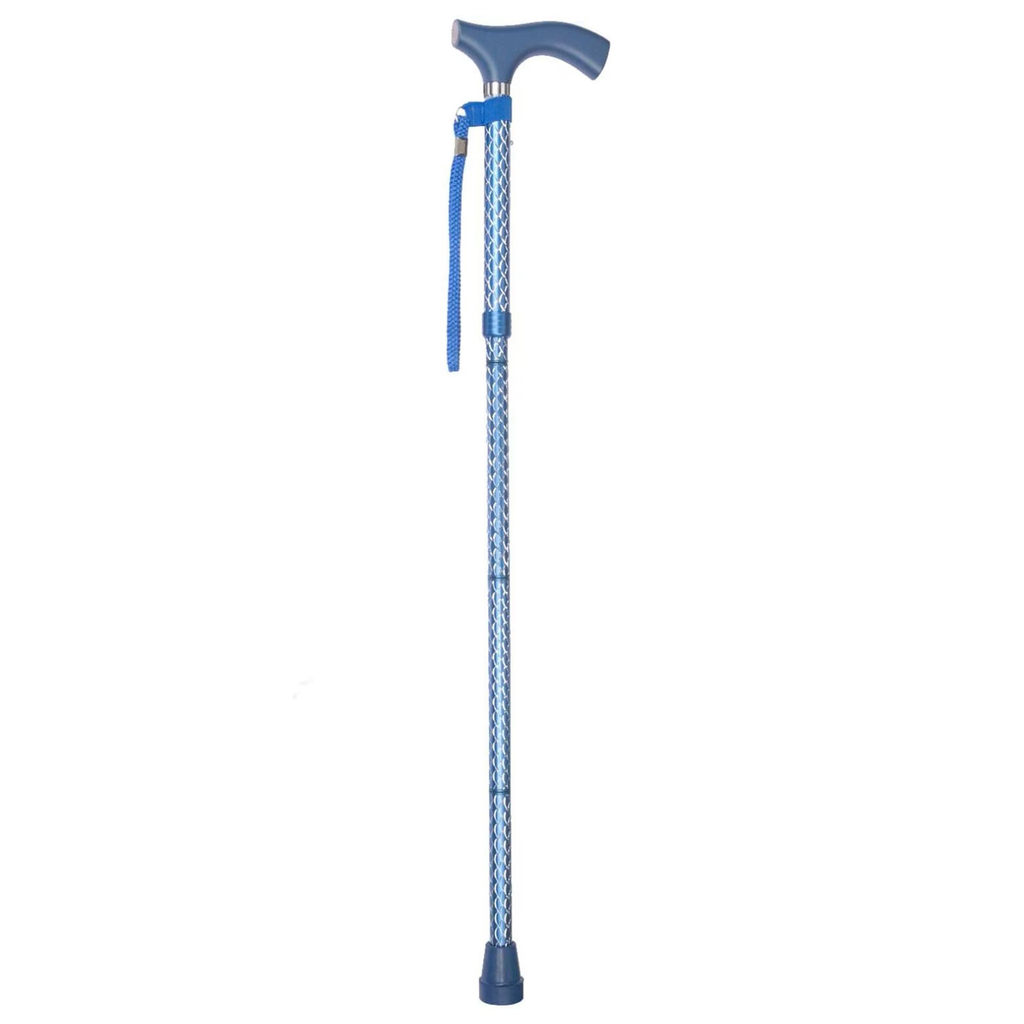 Mabis Healthcare 502-2000-5200 - Switch Sticks® Folding Cane, Azure Blue, 32 to 37 Inch Height - 1/Each