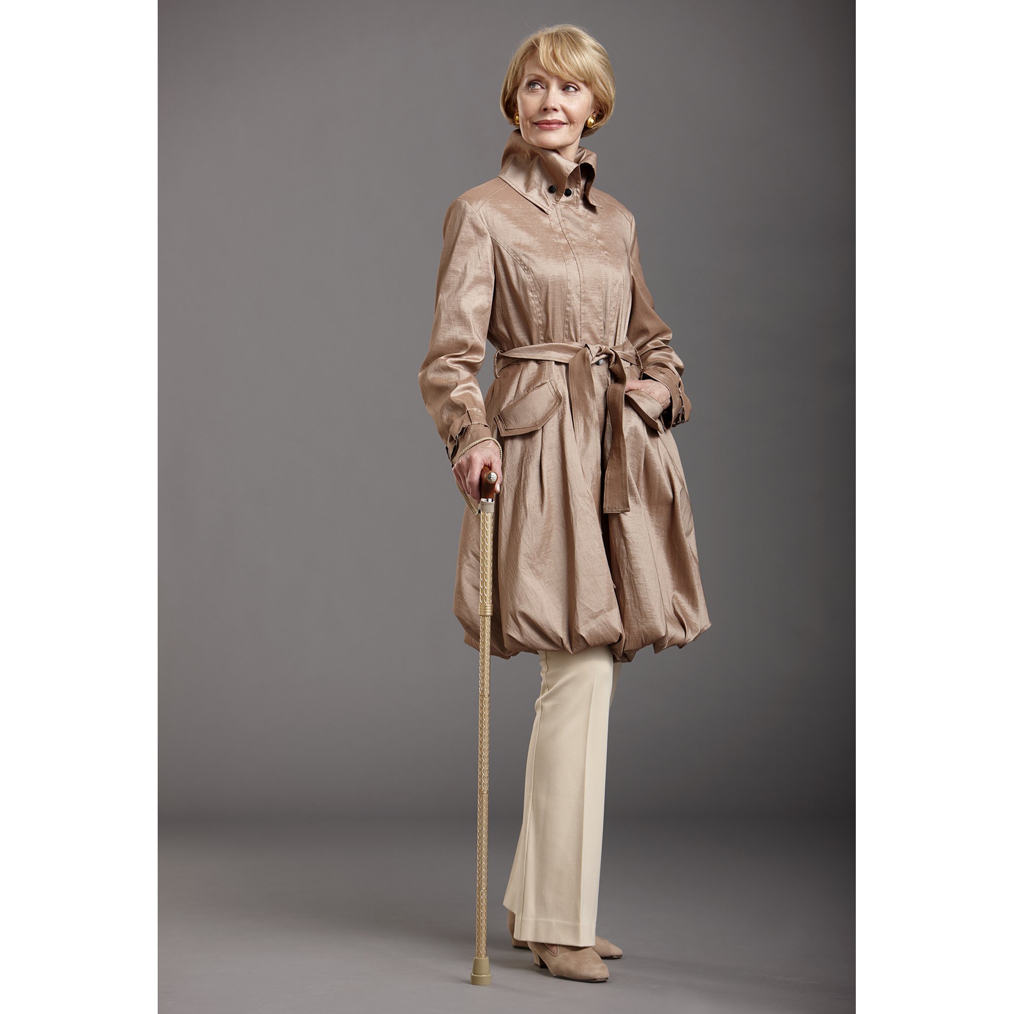 Mabis Healthcare 502-2000-5202 - Switch Sticks® Folding Cane, Pearl Gold, 32 to 37 Inch Height - 1/Each