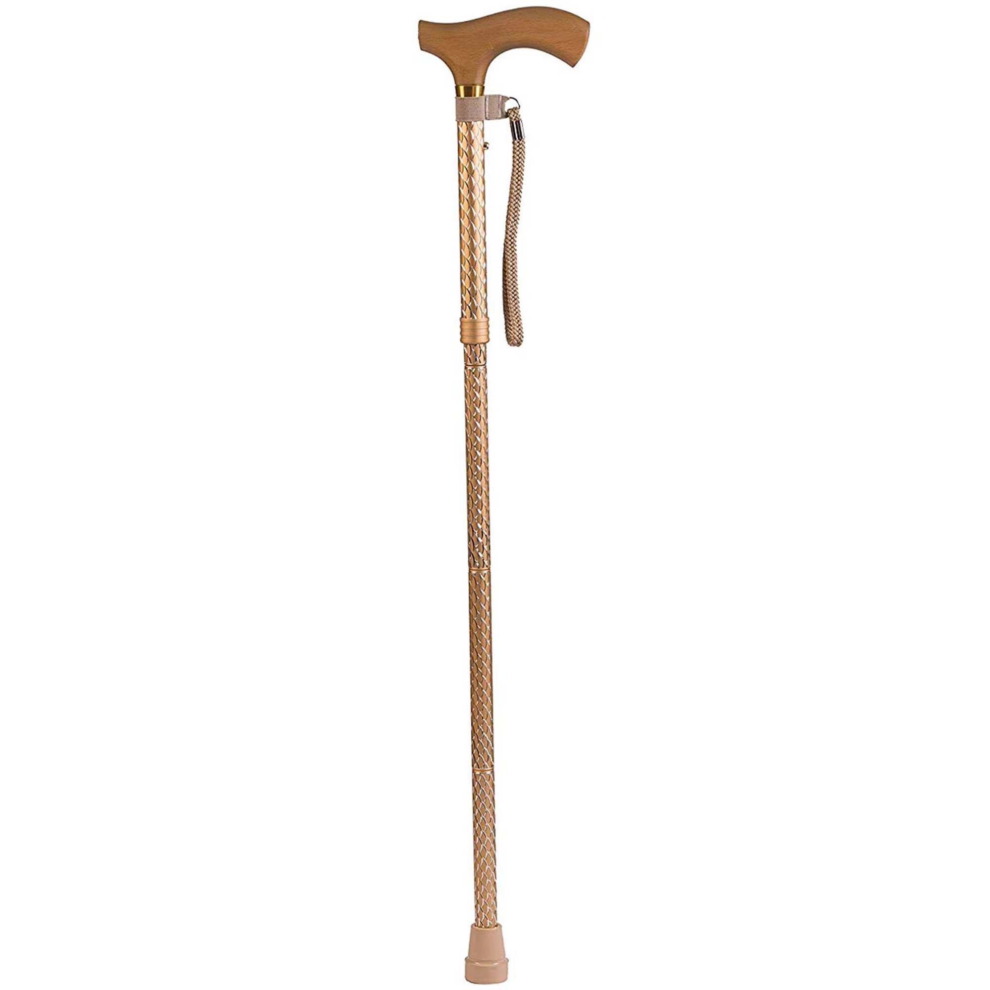 Mabis Healthcare 502-2000-5202 - Switch Sticks® Folding Cane, Pearl Gold, 32 to 37 Inch Height - 1/Each