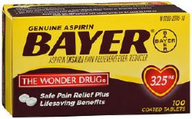 Bayer 00280200010 - Bayer® Aspirin Pain Relief - 100/Box
