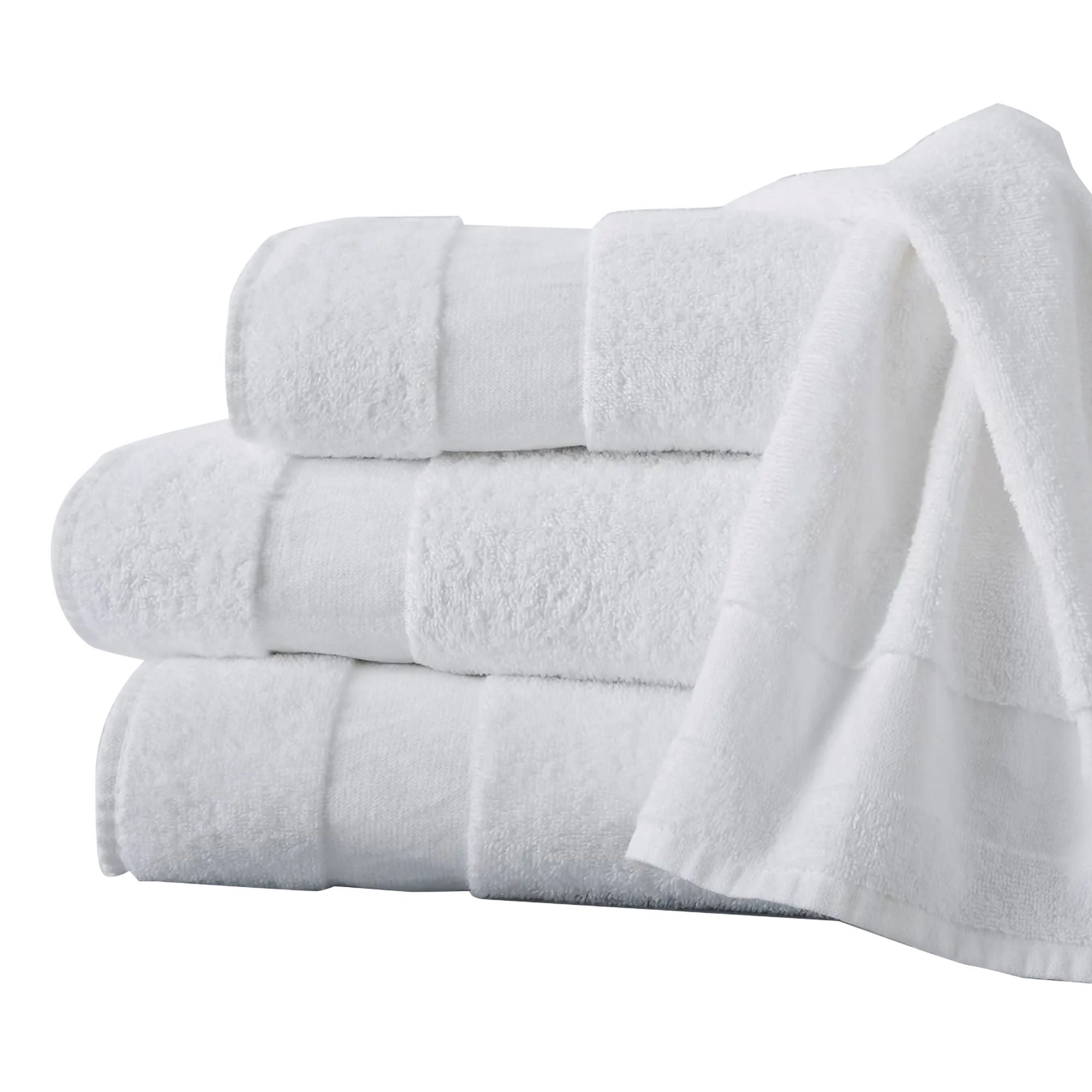 Standard Textile - 46888100 Bath Towel EuroSoft® 25 X 54 Inch Cotton 86% / Polyester 14% White Reusable
