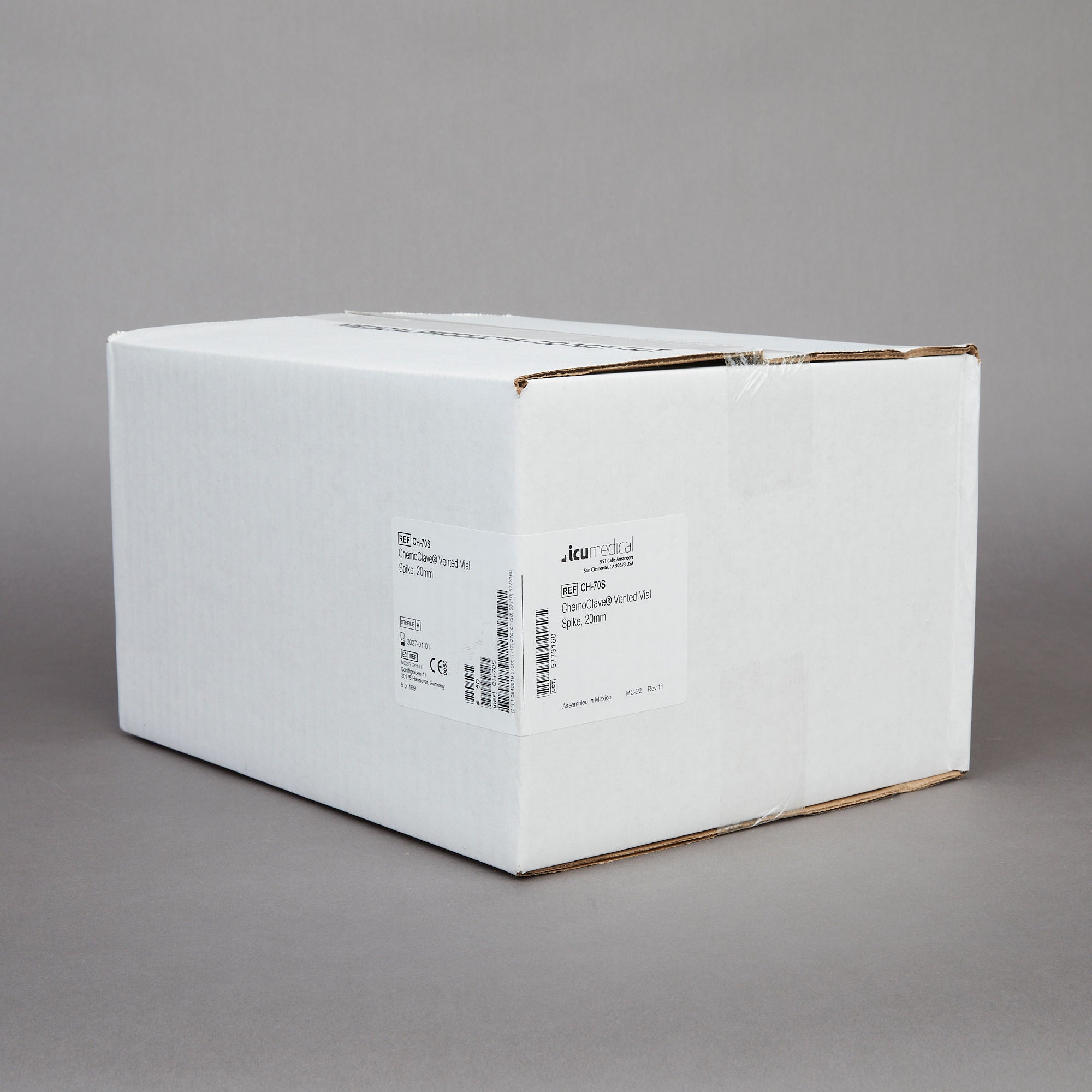 ICU Medical - CH-70S Vial Spike ChemoClave® For Vials with 20 mm Closures