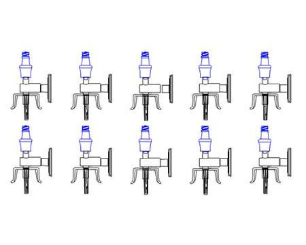 ICU Medical - CH-70S-10 Vial Spike ChemoClave® For Vials with 20 mm Closures