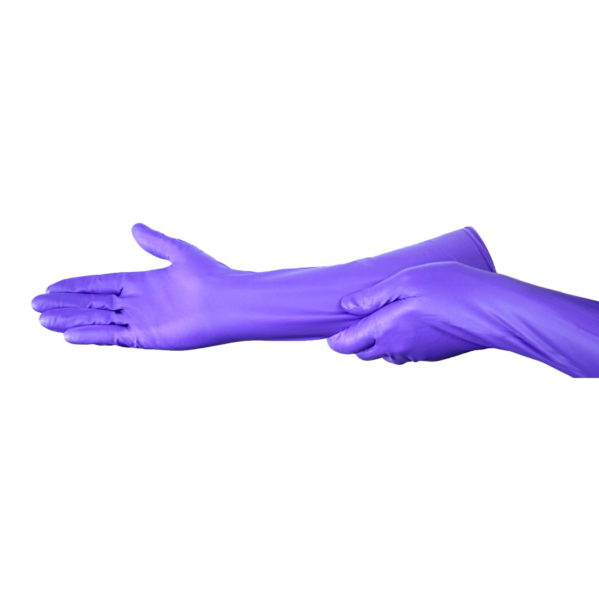 O&M Halyard Inc 44992 - Purple Nitrile Max™ Extended Cuff Length Exam Glove, Small - 50/Box, 400/Case
