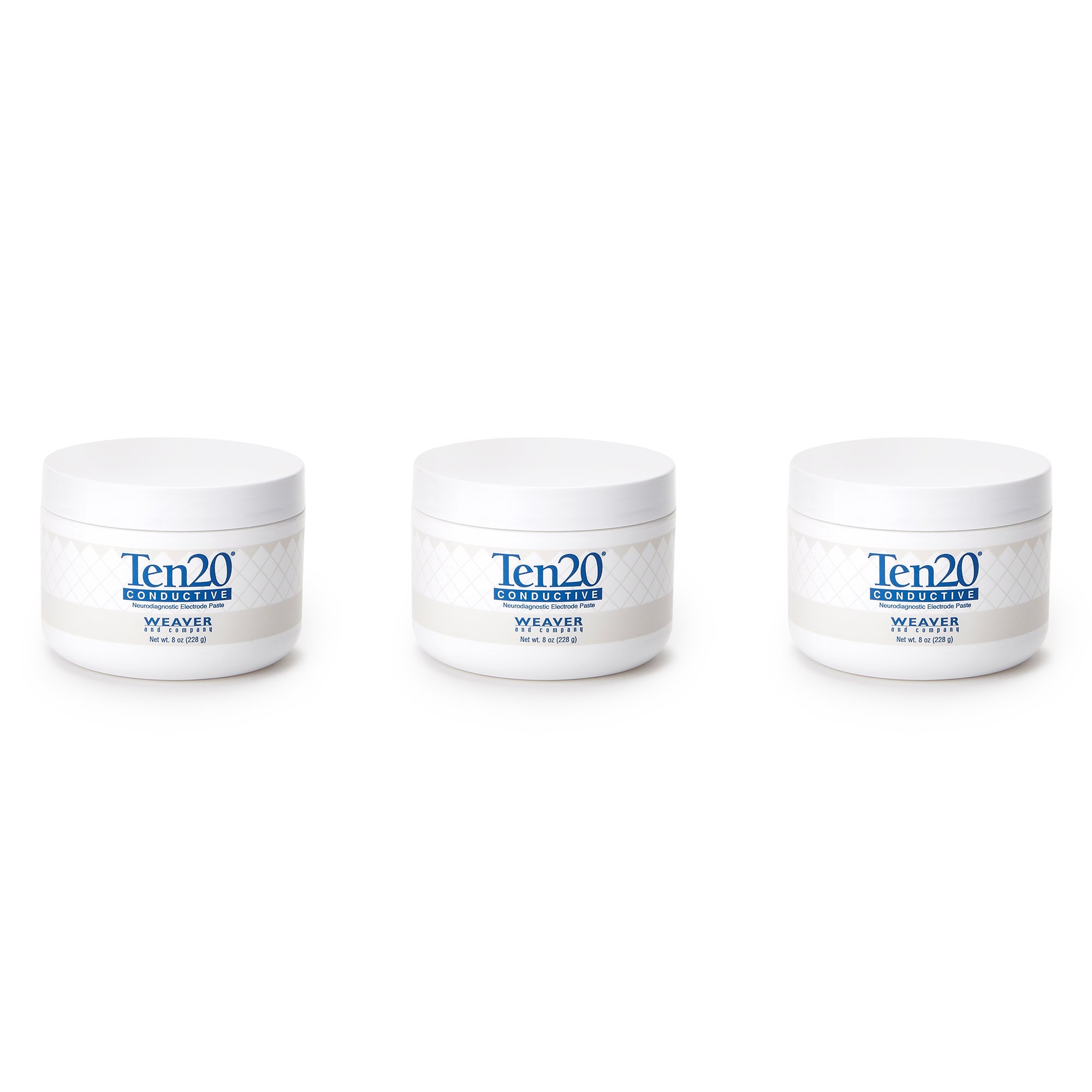Natus Medical 016-703700 - Ten20® Conductive Neurodiagnostic Electrode Paste, 8-ounce Jar - 3/Pack
