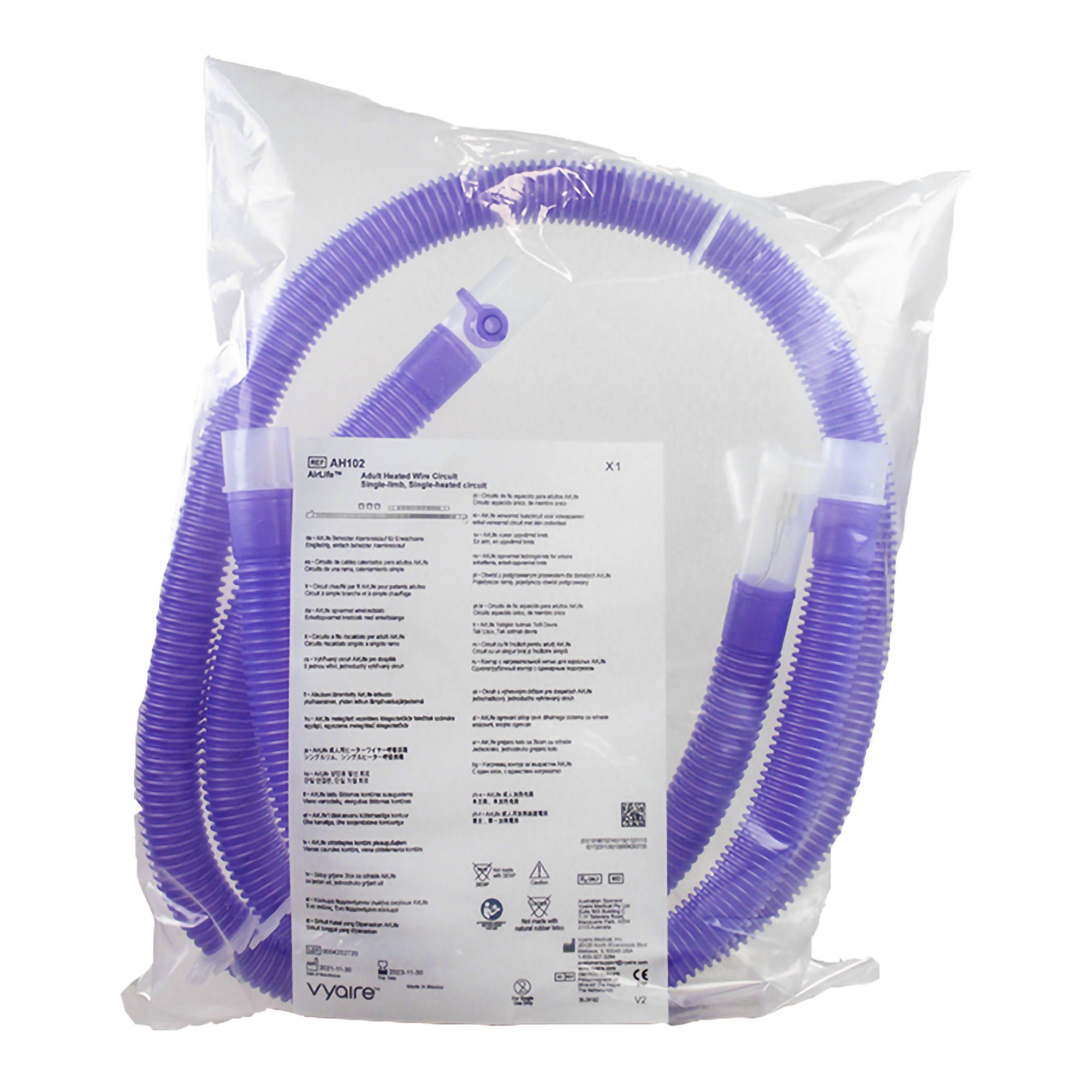 Sun Med - AH102 Anesthesia Breathing Circuit Limb-O™ Corrugated Tube 60 Inch Tube Single Limb Adult 3 Liter Bag Single Patient Use