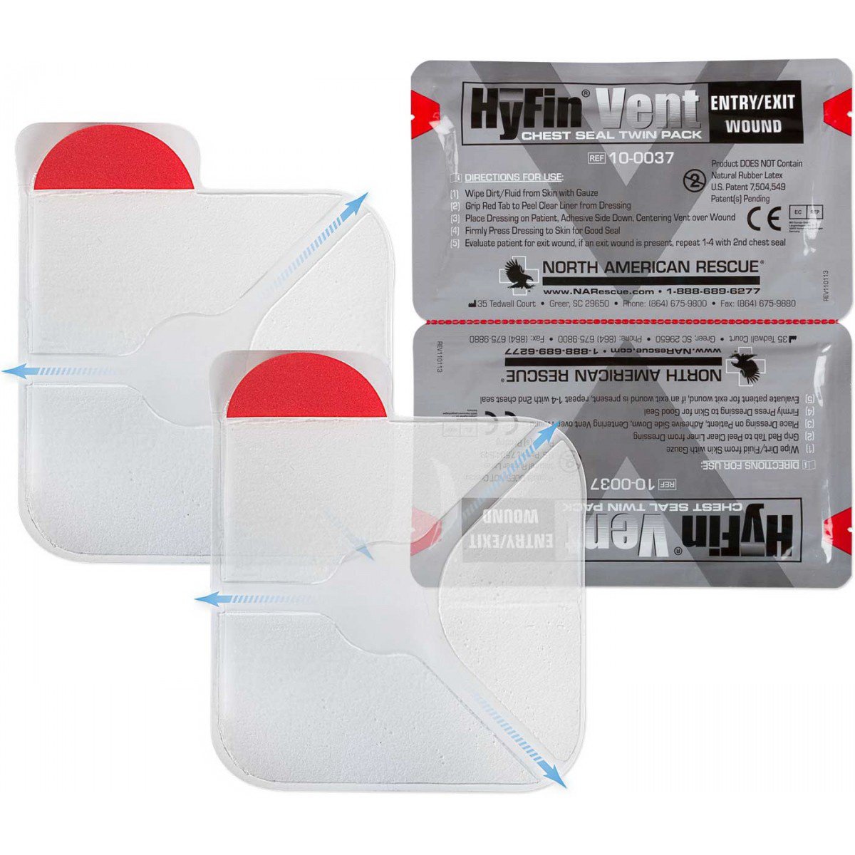 Hyfin Vent Chest Wound Seal 10-0037 by North American Rescue