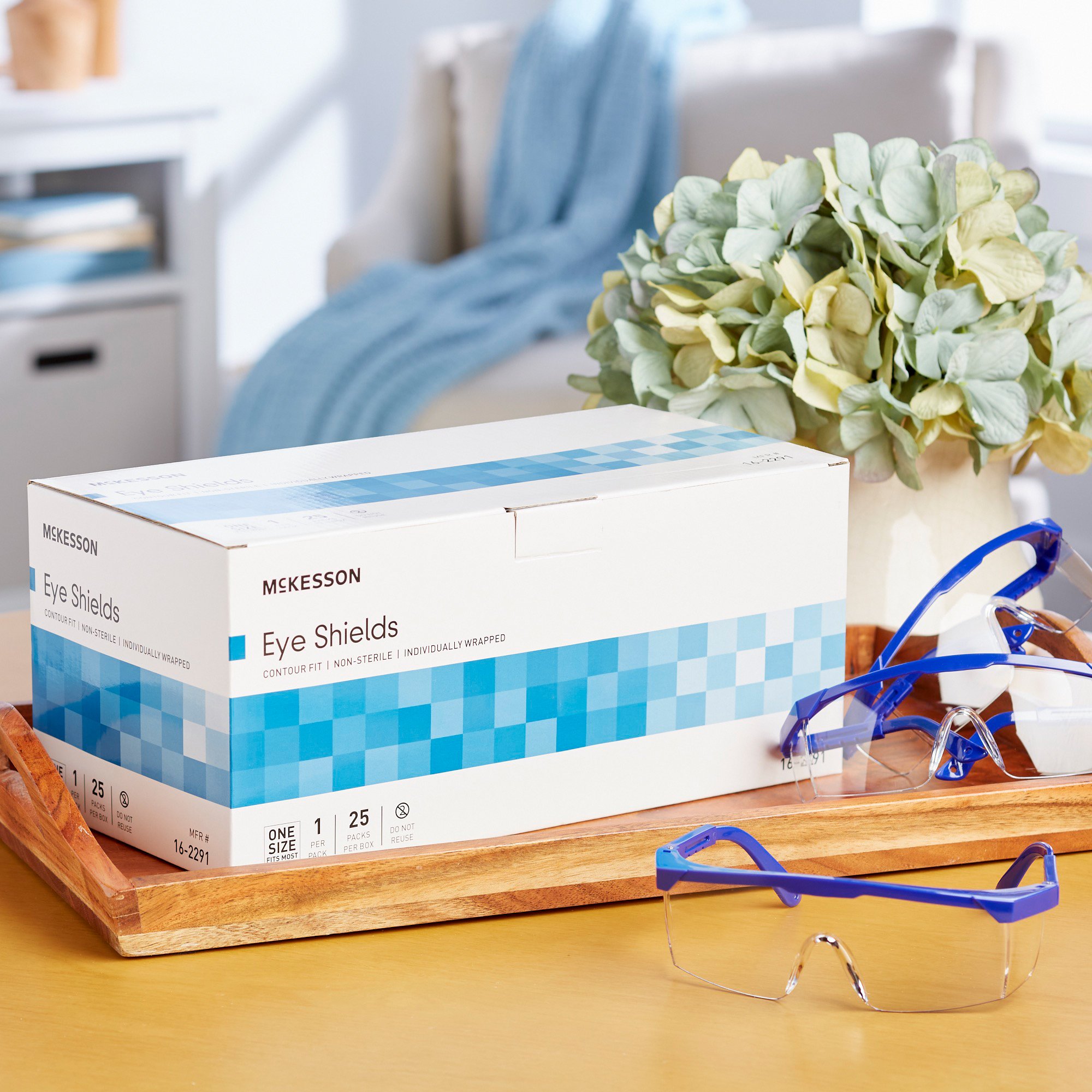 McKesson Brand 16-2291 - McKesson Disposable Protective Goggles/Eye Shields - 1/Each, 25/Box, 100/Case