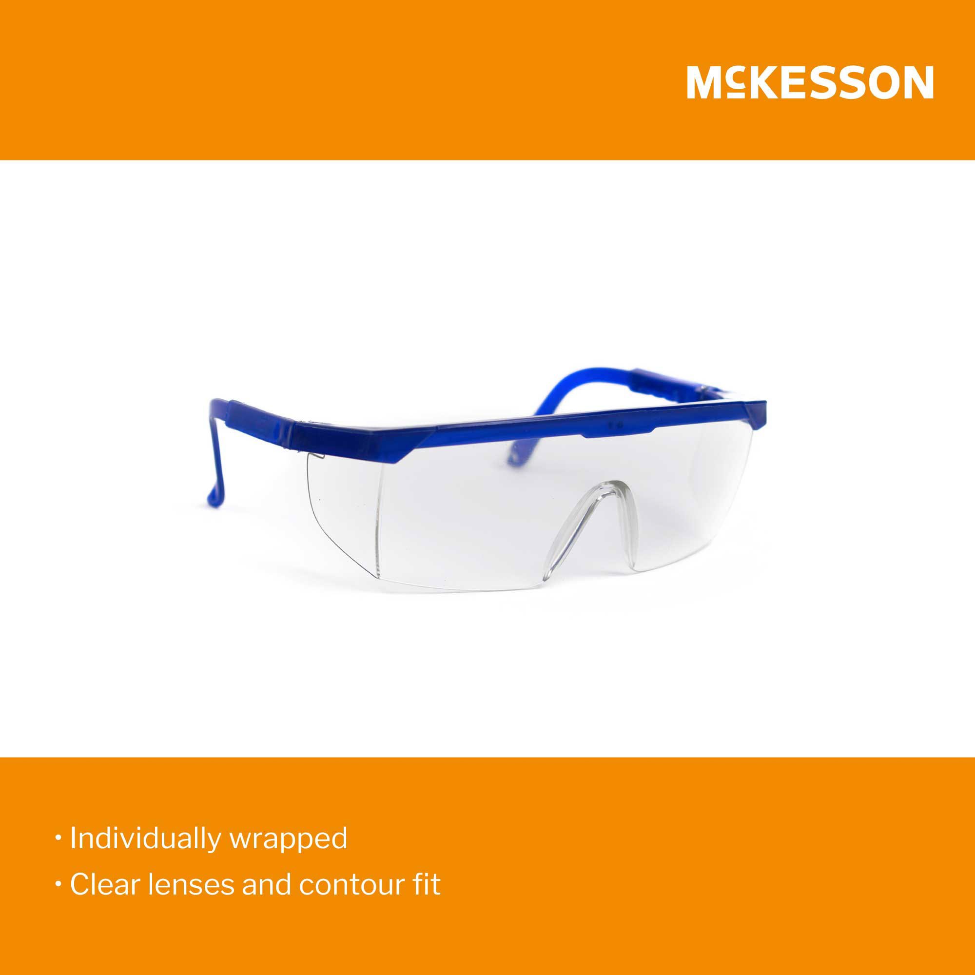 McKesson Brand 16-2291 - McKesson Disposable Protective Goggles/Eye Shields - 1/Each, 25/Box, 100/Case