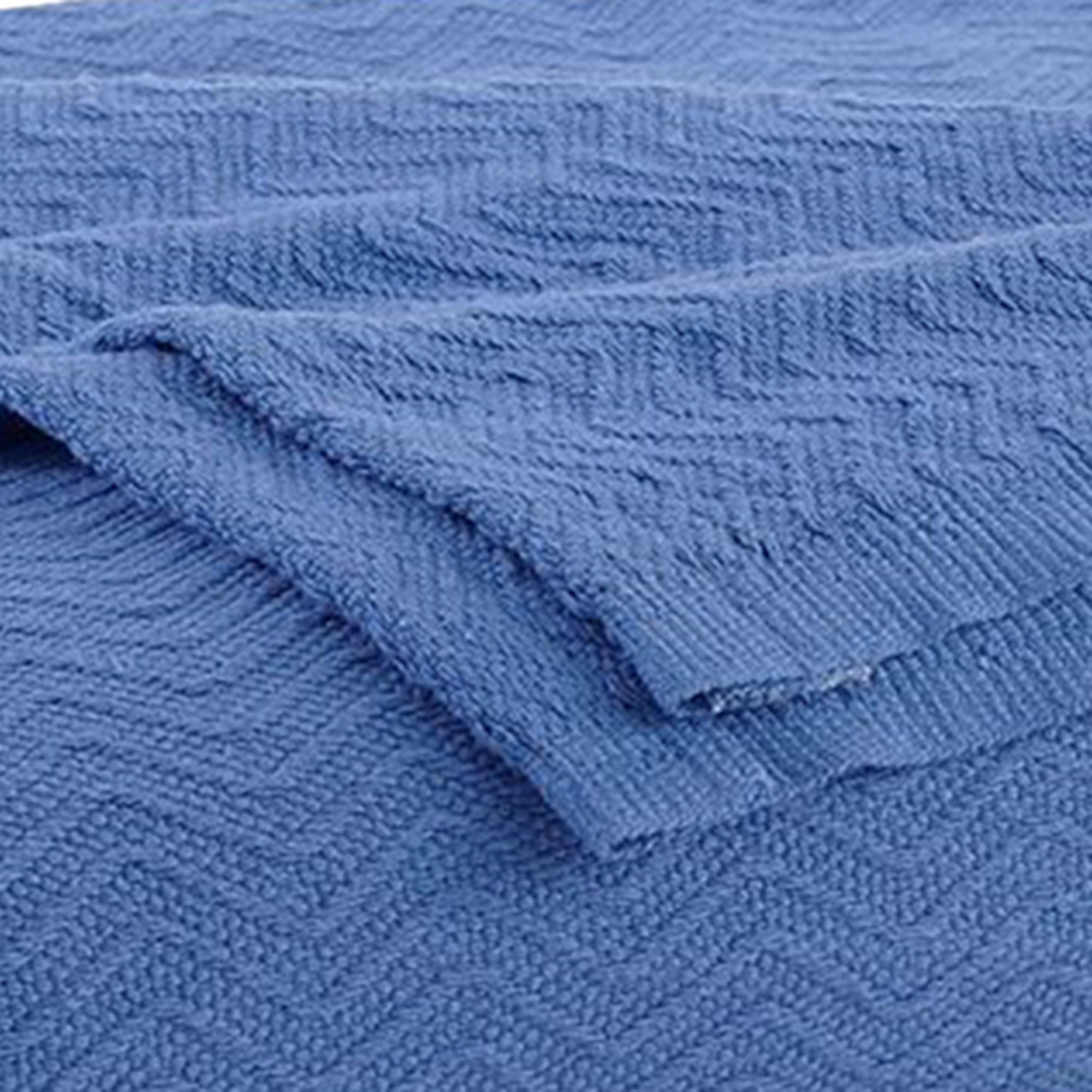 Standard Textile - 78322330 Blanket PerVal® Herringbone 66 X 90 Inch Cotton / Polyester 2.4 lbs. Blue
