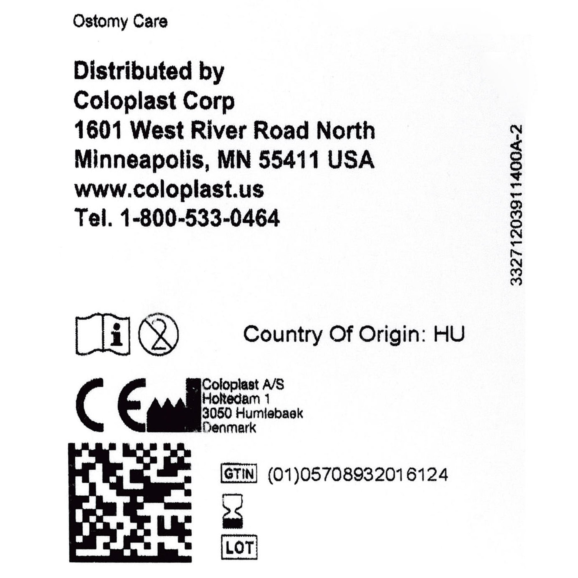 Coloplast 12039 - Brava® Thin Skin Barrier Ring for 34-mm Stomas, 2.5 mm, Thin - 1/Each, 10/Box