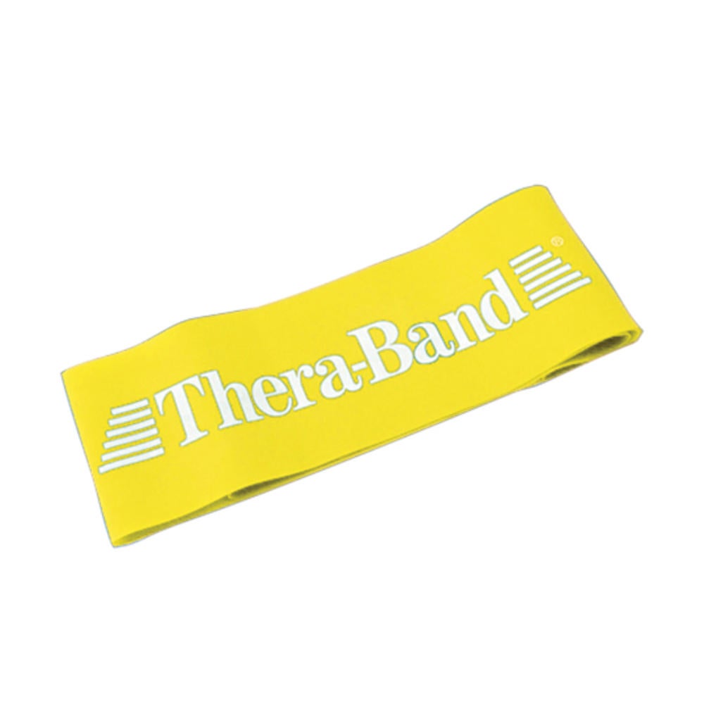 Fabrication Enterprises - 10-1941 Exercise Resistance Band Loop TheraBand® Yellow 3 X 12 Inch Light Resistance