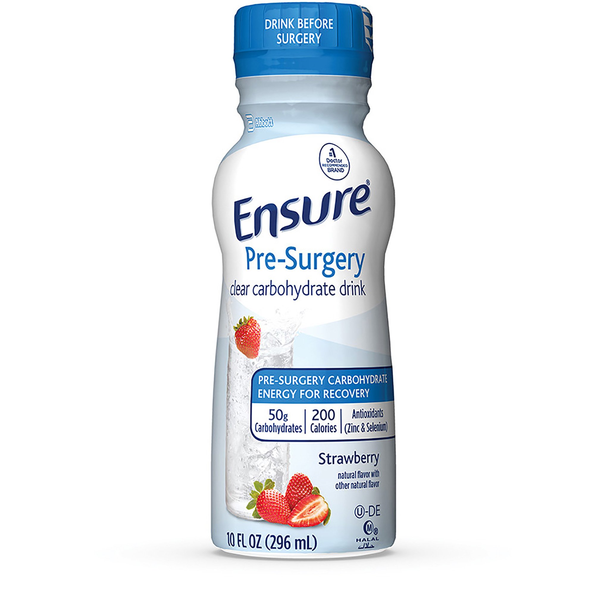 Abbott Nutrition - 65044 Ensure® Pre-Surgery Strawberry Clear Carbohydrate Drink