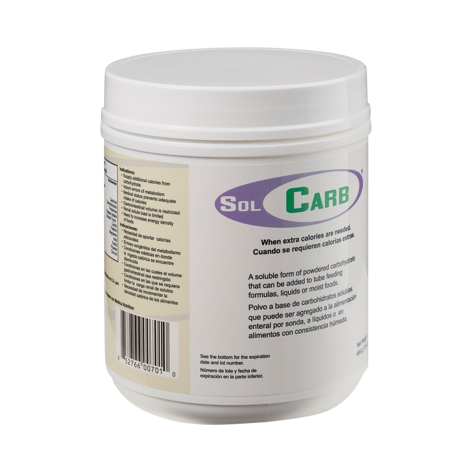 Epic Pharmaceutical Industries Corp - 7001-N SolCarb® Soluble Form of Powdered Carbohydrate