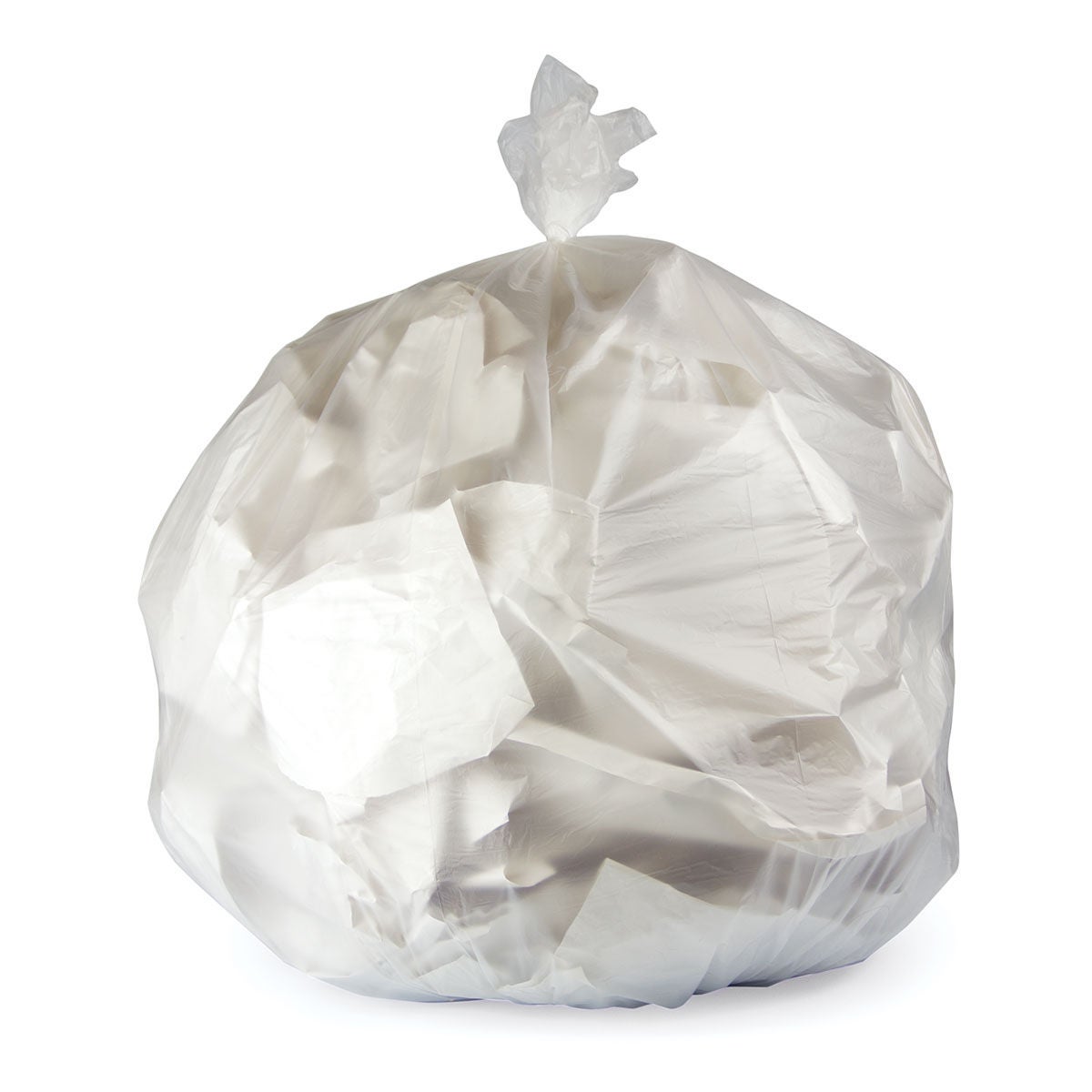 Essendant Co-United Stationers - HERZ8648UNR01 Trash Bag Heritage™ 56 gal. 22 Mic. 43 X 48 Inch Natural Extra Heavy Duty Star Seal Bottom Coreless Roll