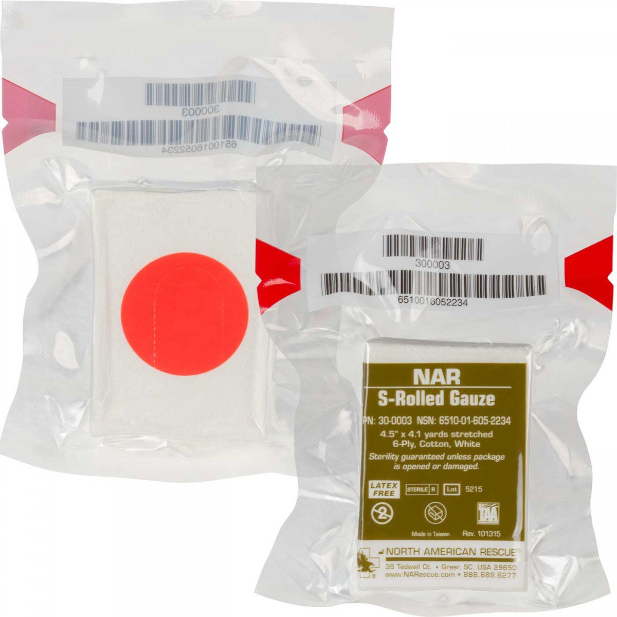 NAR Compressed Gauze Roll 30-0003 by North American Rescue