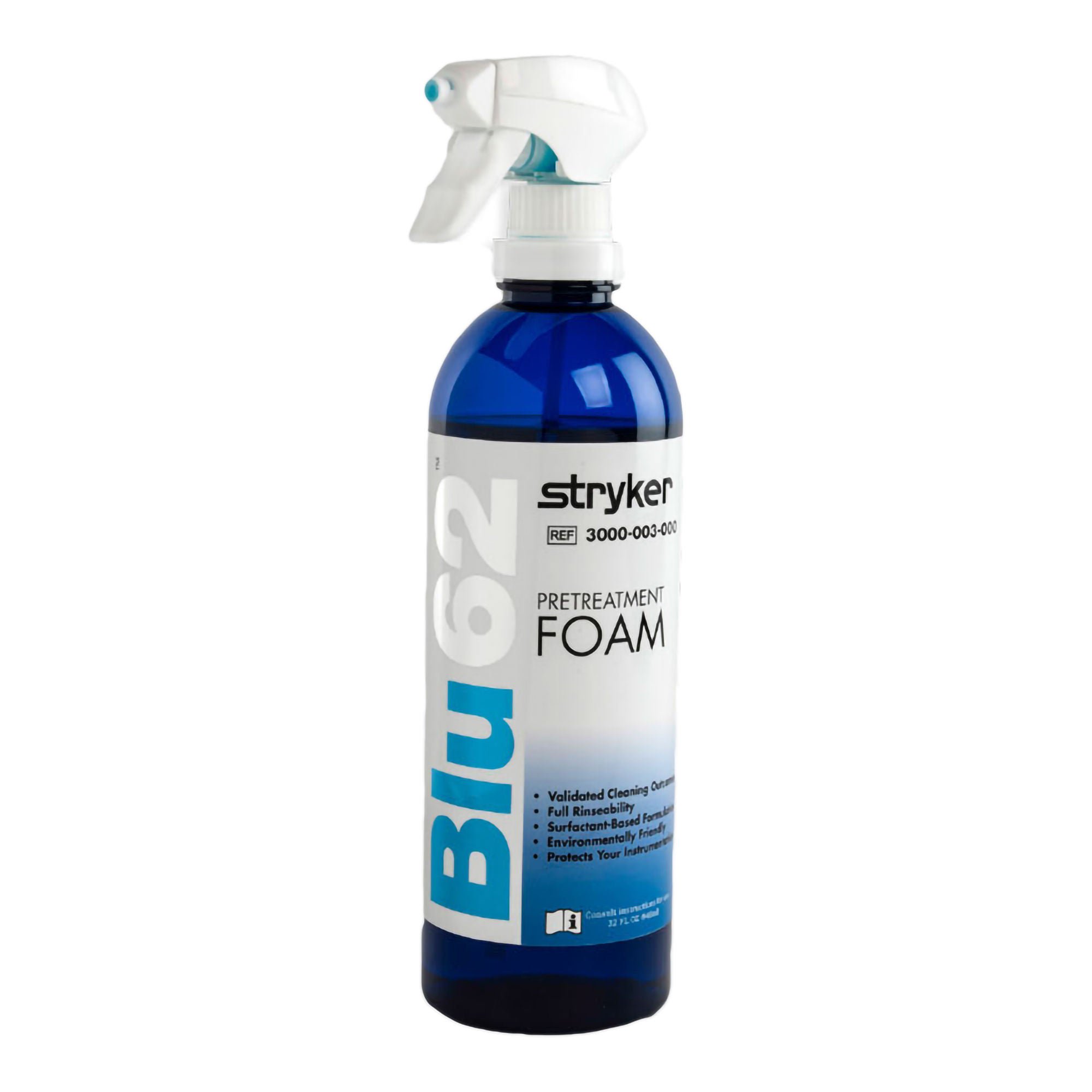Stryker - BLU62-PTB Instrument Detergent Blu62™ Foam RTU 32 oz. Bottle Light Lavender Scent