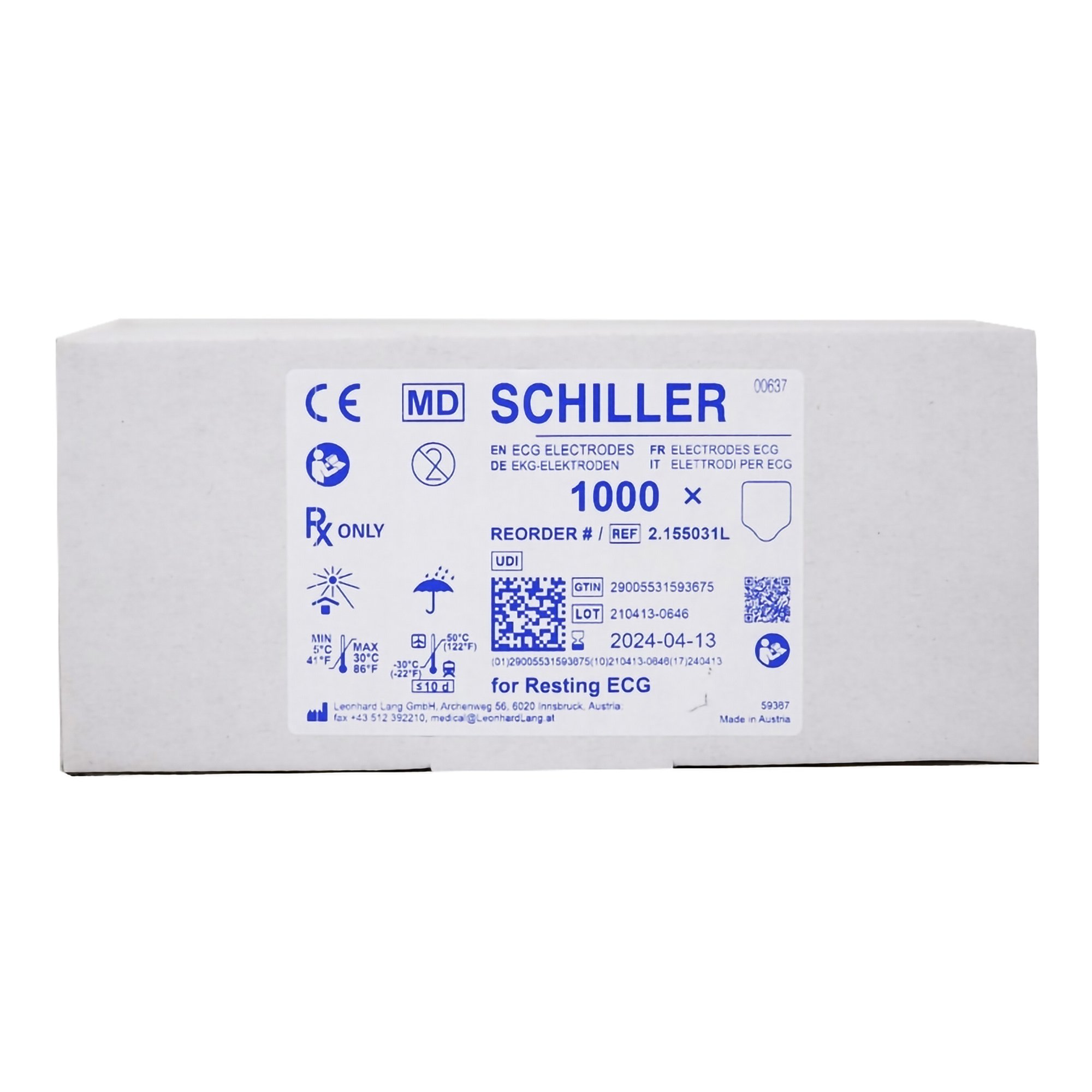 Schiller America - 2.155031 Schiller™ ECG Resting Electrode