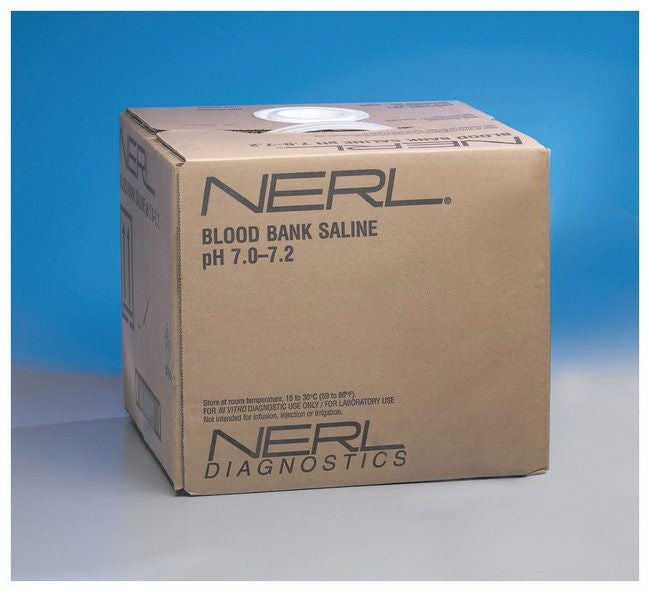 Fisher Anatomical - 23249605 Immunohematology Reagent Thermo Scientific™ NERL™ Saline Blood Bank pH 7.0 to 7.2 10 Liter