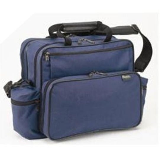 Hopkins Medical Products - 0650CA-NV Shoulder Bag Home Health Series Navy Blue 600D Waterproof Material 3-1/2 X 3-1/2 X 14 Inch