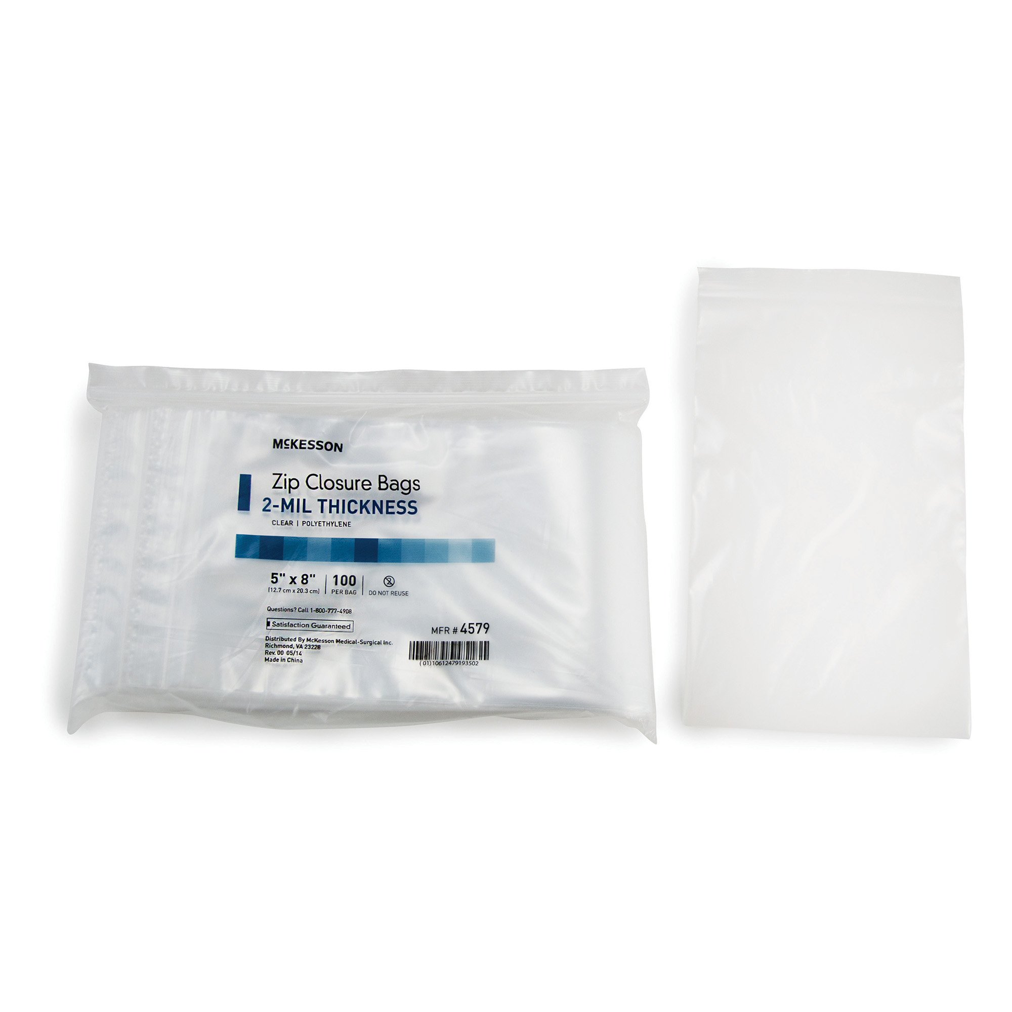 McKesson Brand - 4579 McKesson Zip Closure Bag