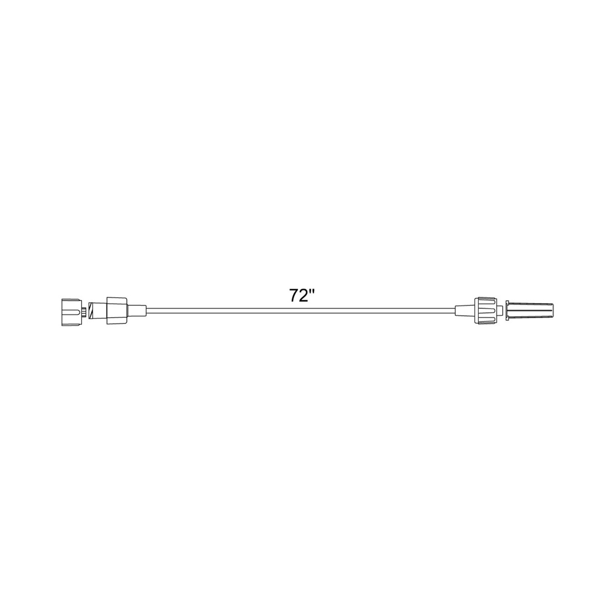 ICU FKA Smiths Medical 537240PS - IV Extension Set Medex™ Micro Bore 72 Inch Tubing - 50/Case
