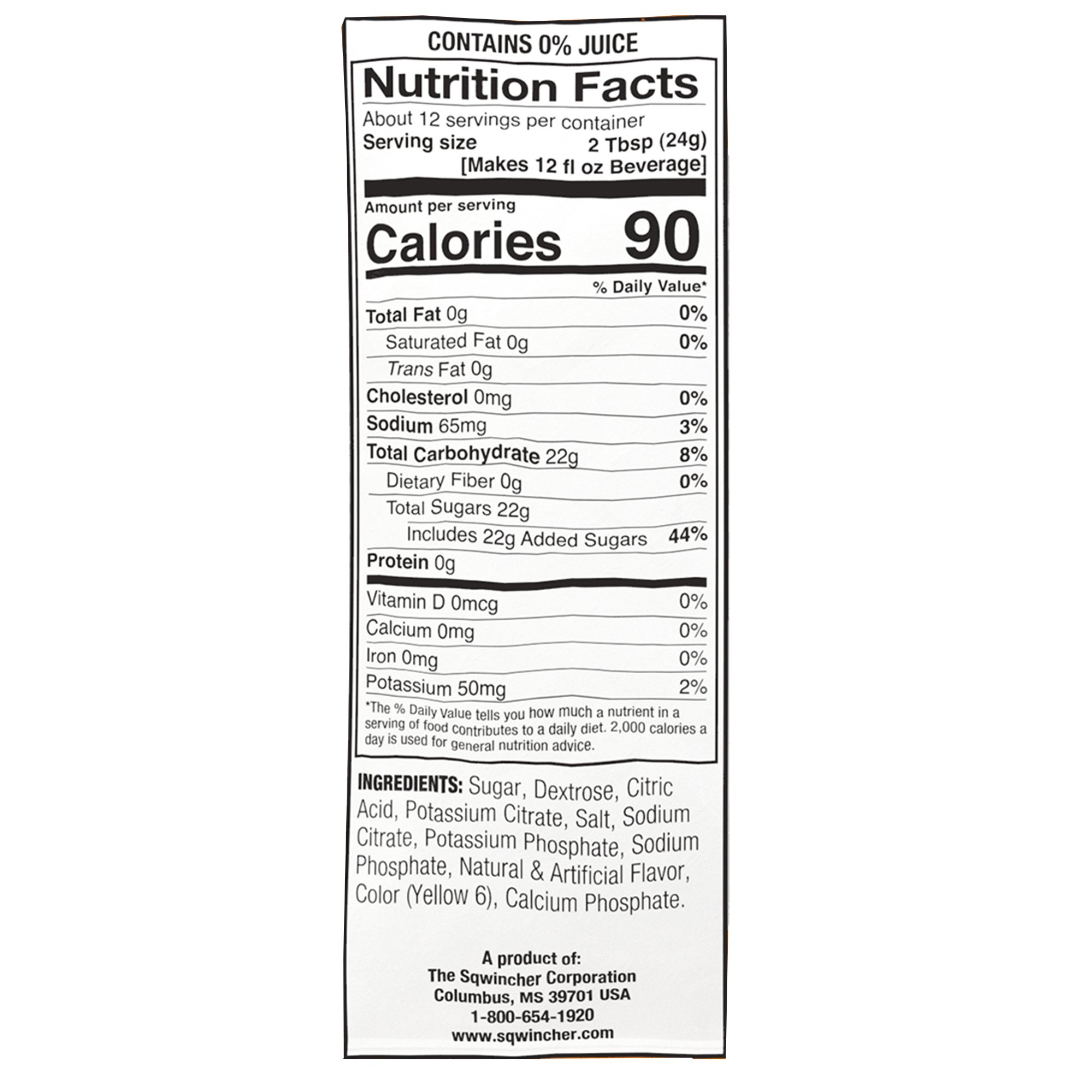 Kent Precision Foods 159016004 - Sqwincher® Powder Pack® Orange Electrolyte Replenishment Drink Mix - 20/Box, 80/Case