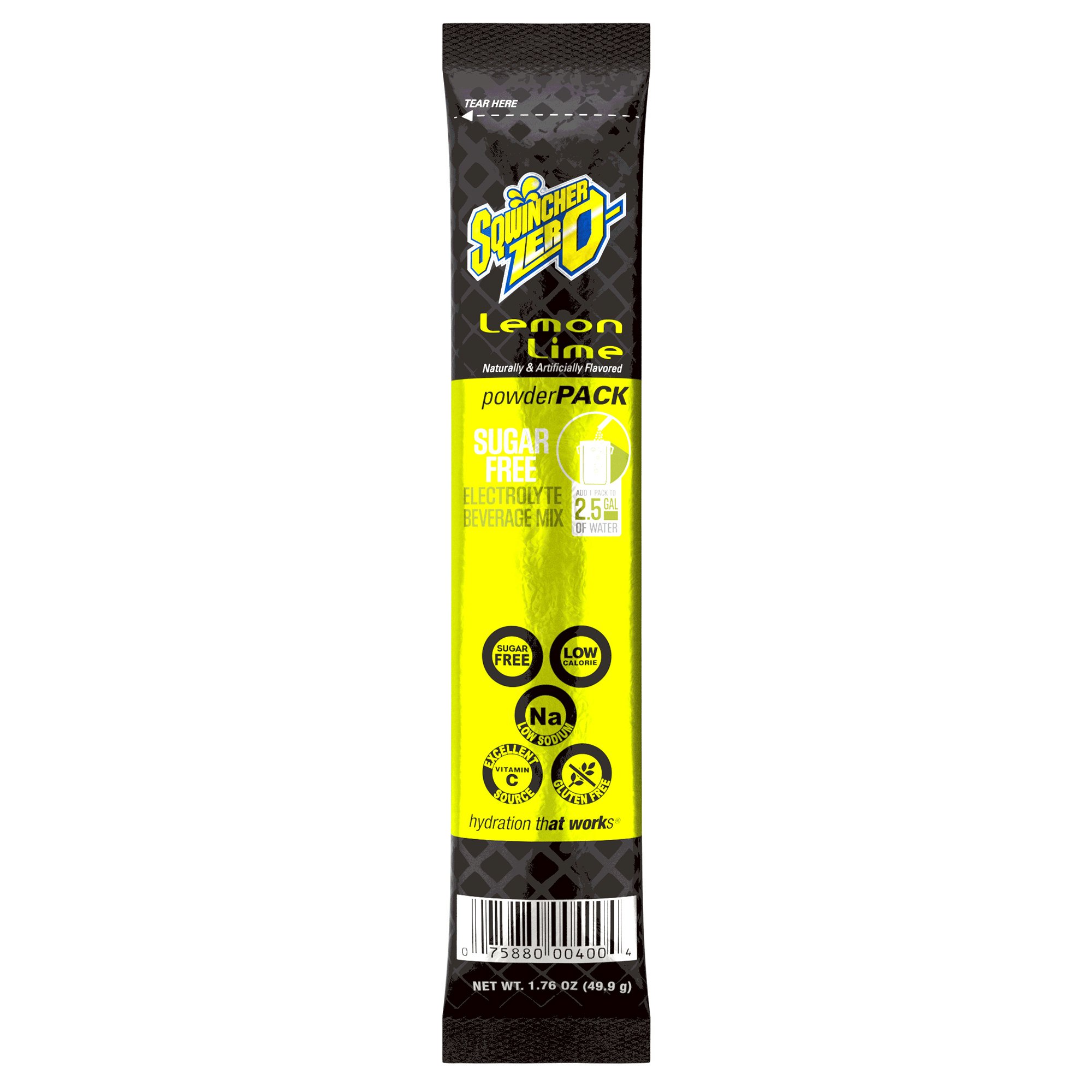 Kent Precision Foods - 159016800 Sqwincher® Zero Lemon-Lime Electrolyte Replenishment Drink Mix