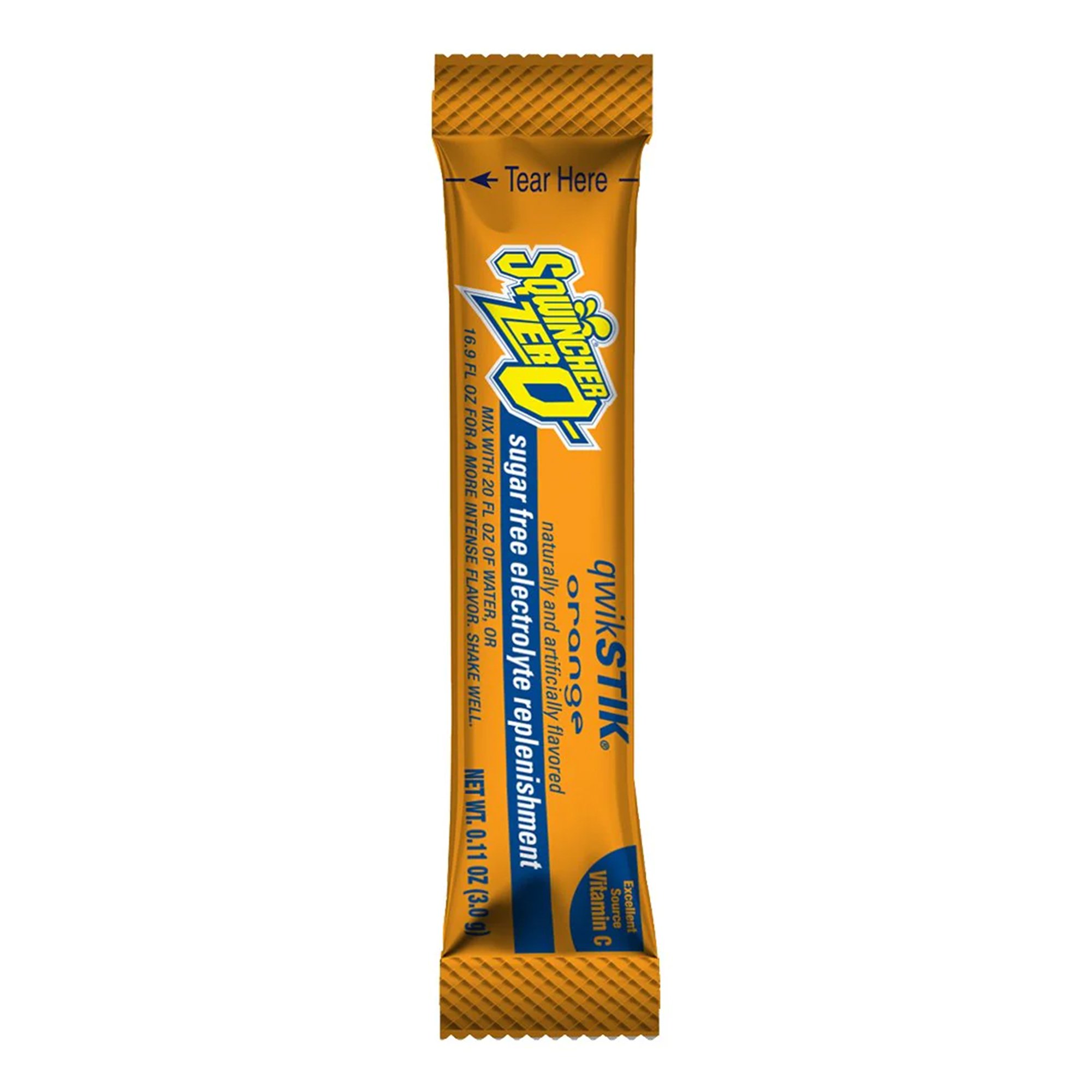 Kent Precision Foods - 159060100 Sqwincher® Quik Stik® Zero Orange Electrolyte Replenishment Drink Mix