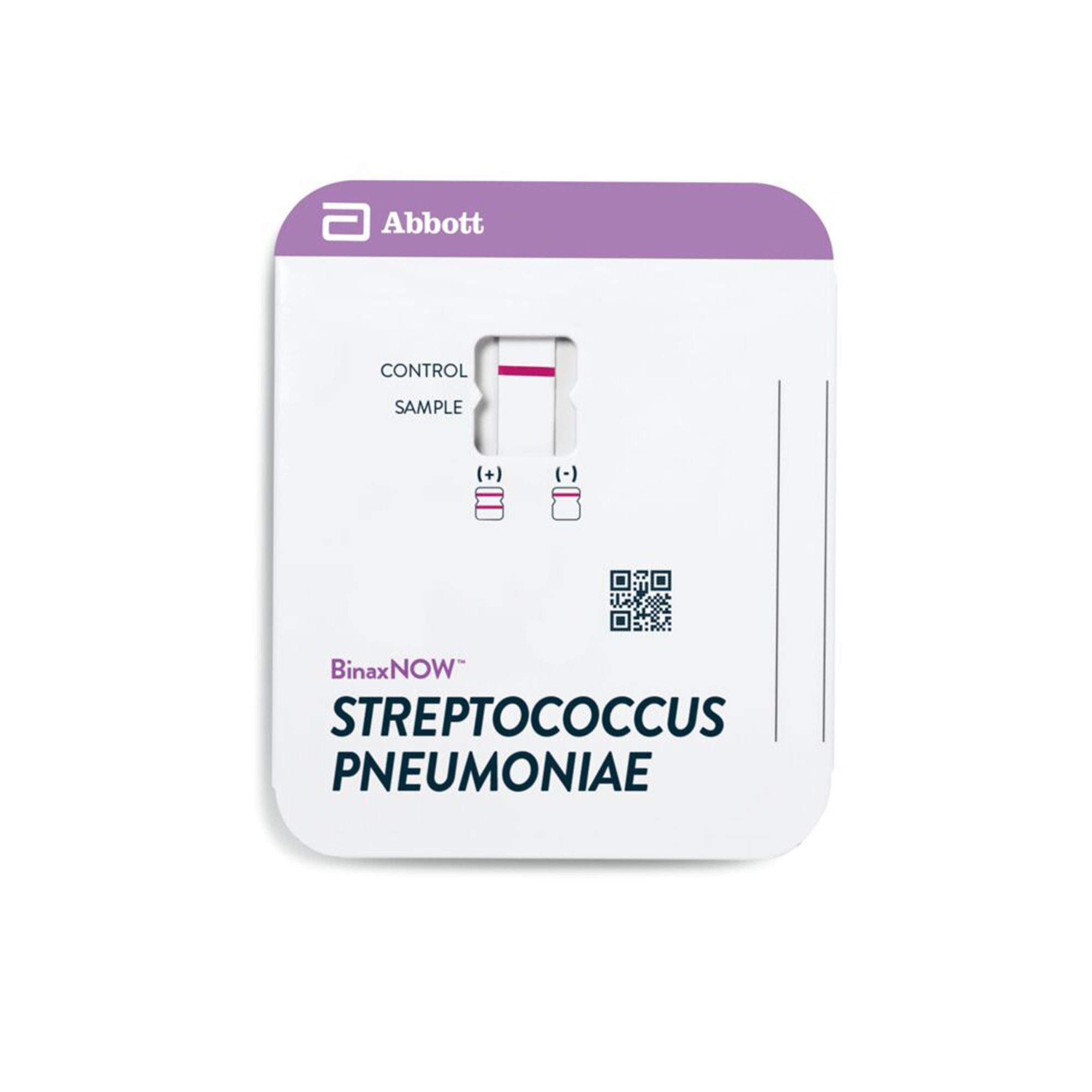 Abbott Rapid Dx North America LLC - 710000 Respiratory Test Kit BinaxNOW™ Streptococcus Pneumoniae Antigen Card 22 Tests CLIA Non-Waived