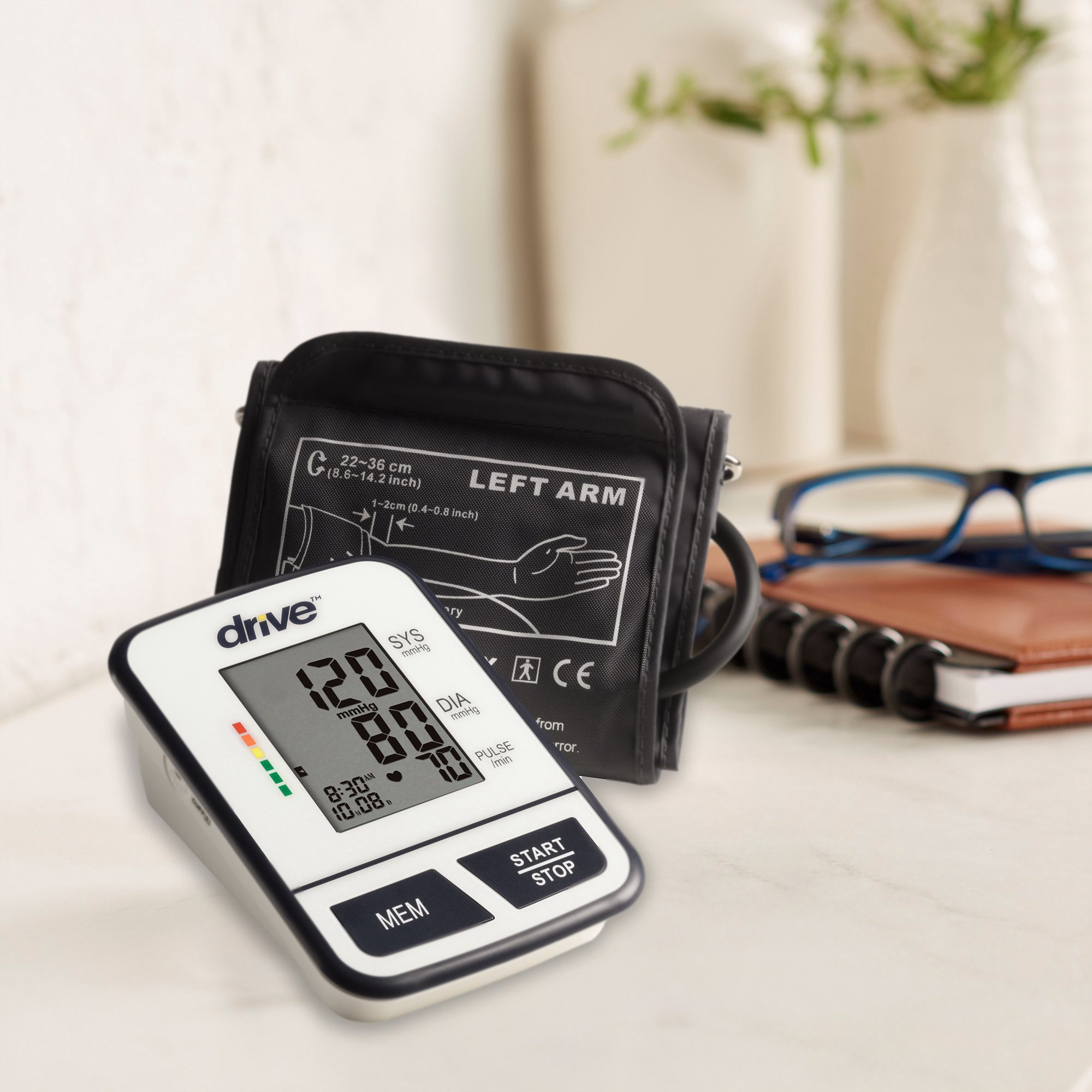 Drive DeVilbiss Healthcare BP3600 - drive™ Digital Blood Pressure Monitoring Unit, Large Size, Upper Arm - 1/Each