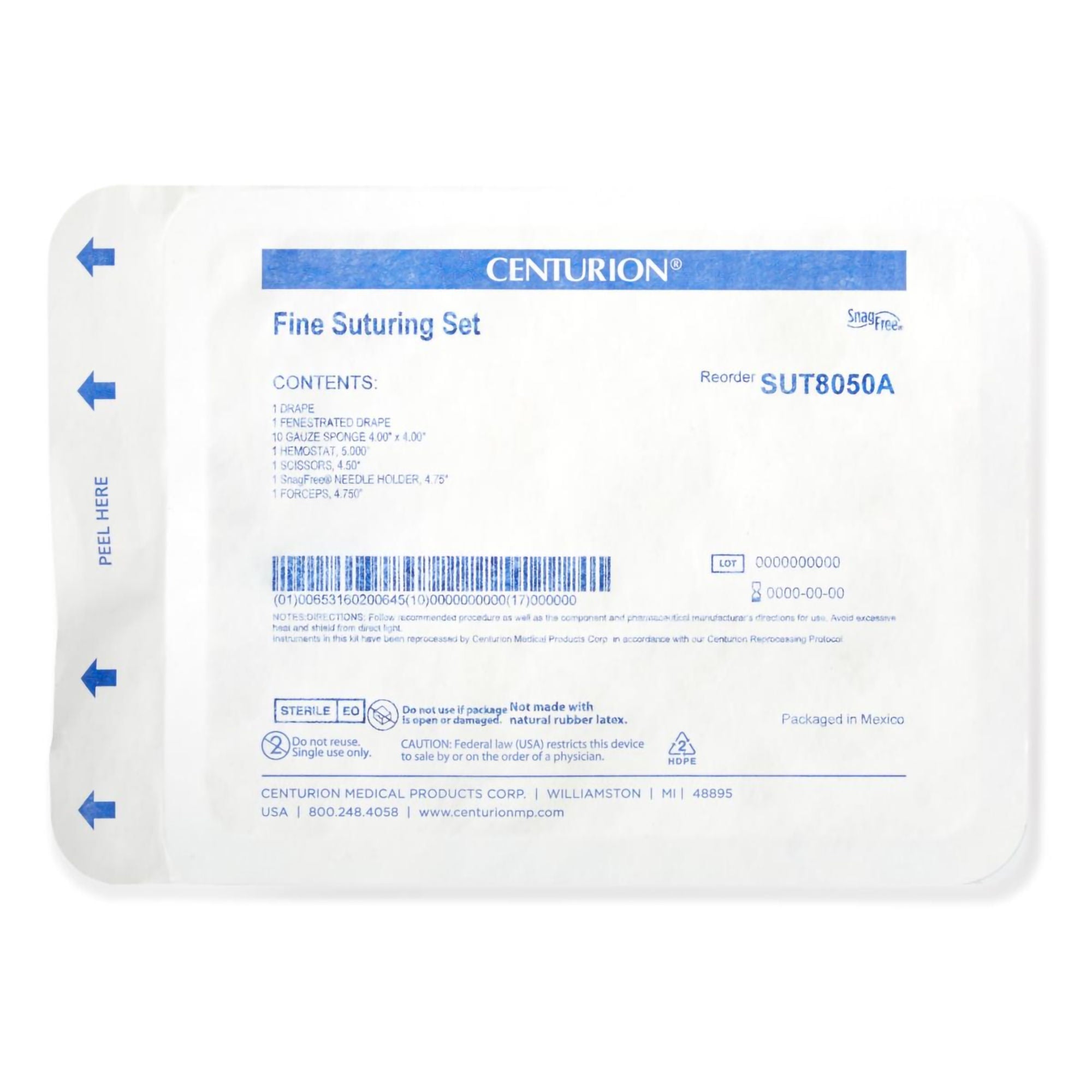 Medline - SUT8050A Suture Kit Centurion®
