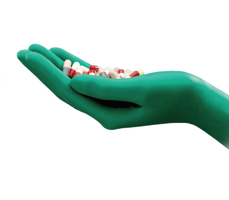 Ansell - 387073 Cleanroom Glove TouchNTuff® DermaShield® 73-701 ISO Class 5 Polychloroprene 11.6 Inch Length Sterile Pair Size 8.5