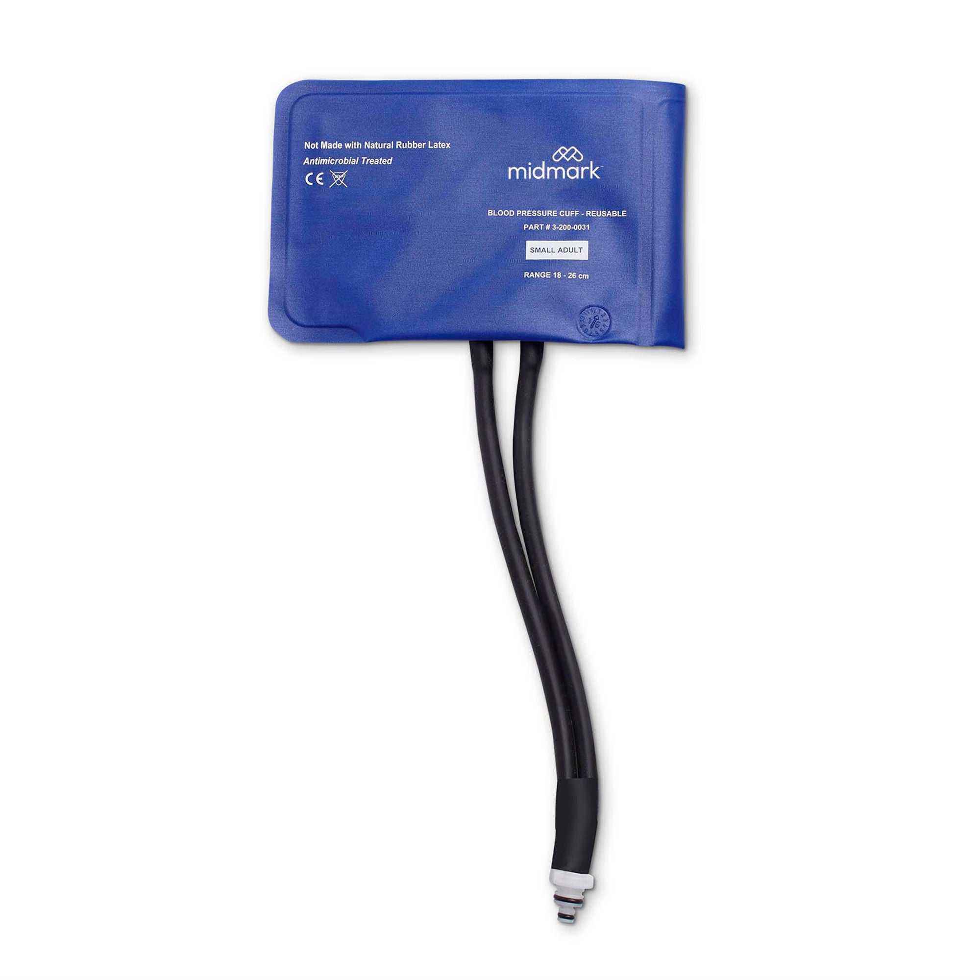 Midmark - 3-200-0031 Reusable Blood Pressure Cuff IQvitals® Zone™ 18 to 26 cm Arm Nylon Cuff Small Adult Cuff