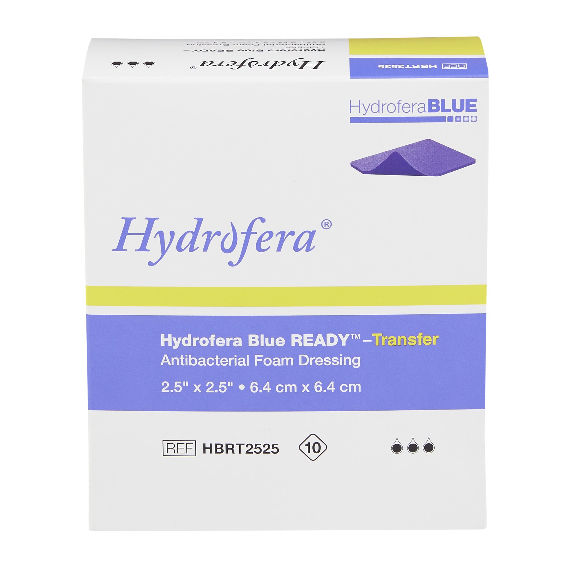 Hydrofera BLUE Transfer Antibacterial Foam Dressing HBRT2525 by BSN Medical