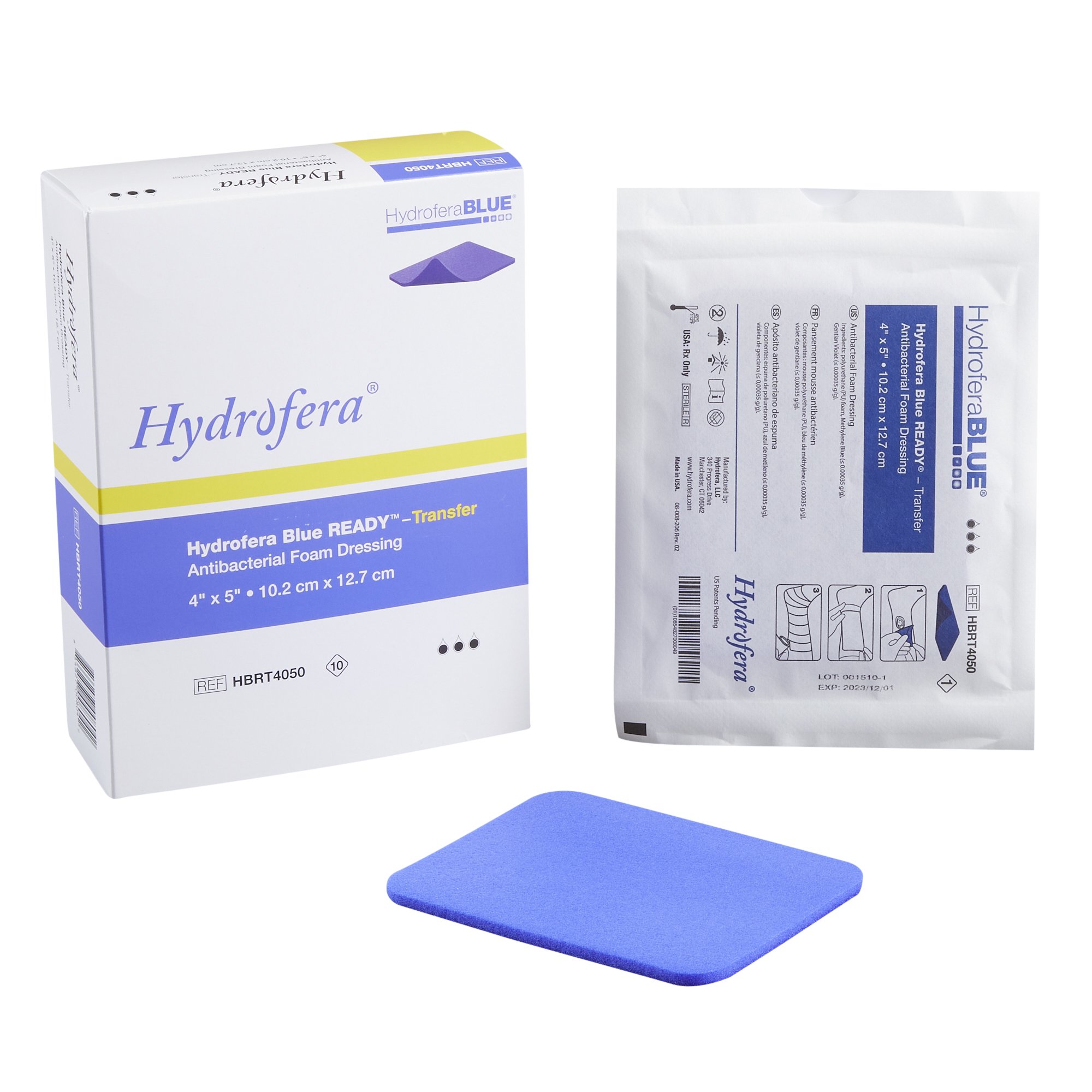 Hydrofera BLUE Transfer Antibacterial Foam Dressing HBRT4050 by BSN Medical