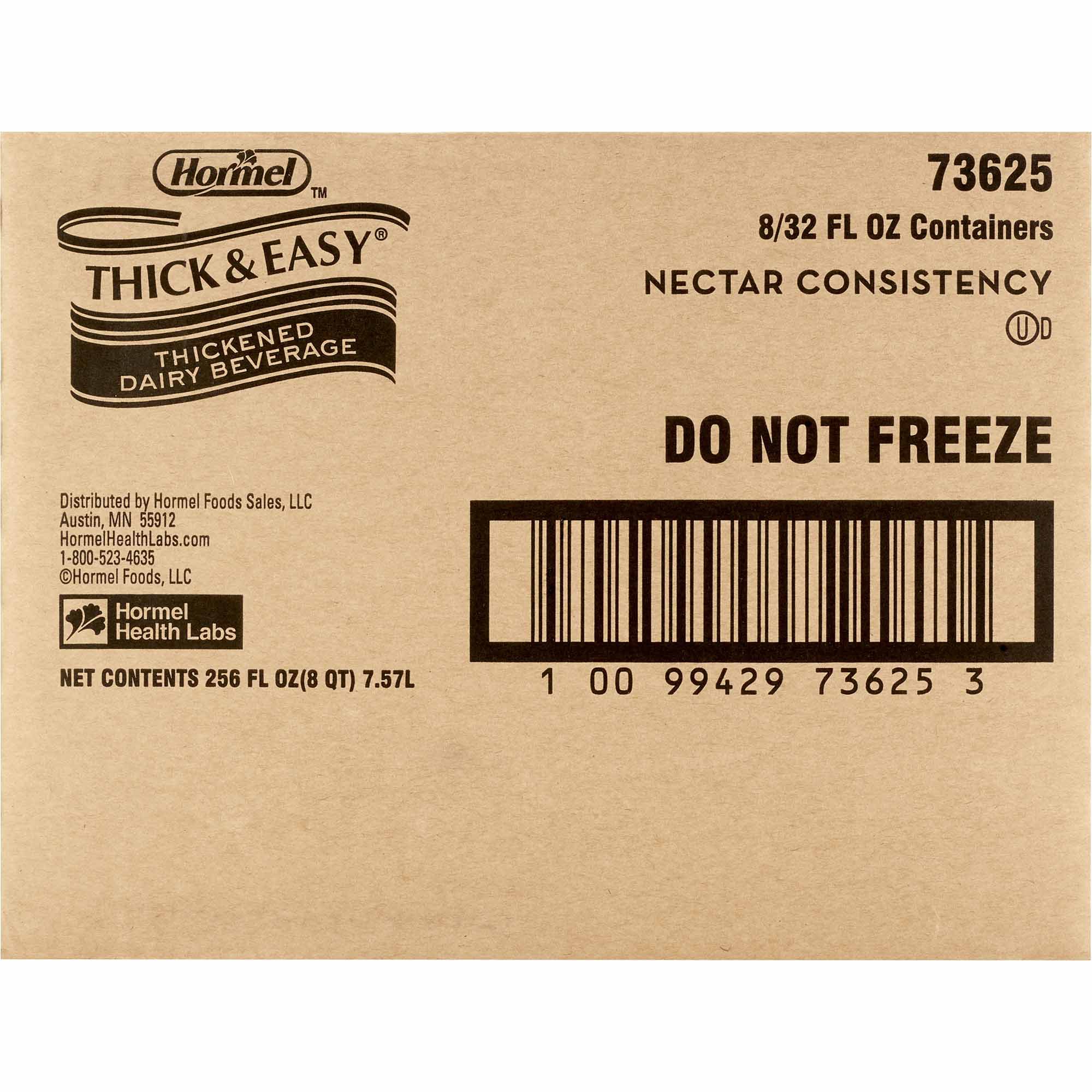 Lyons Magnus LLC 73625 - Thick & Easy® Dairy Nectar Consistency Milk Thickened Beverage, 32-ounce carton - 1/Each, 8/Case