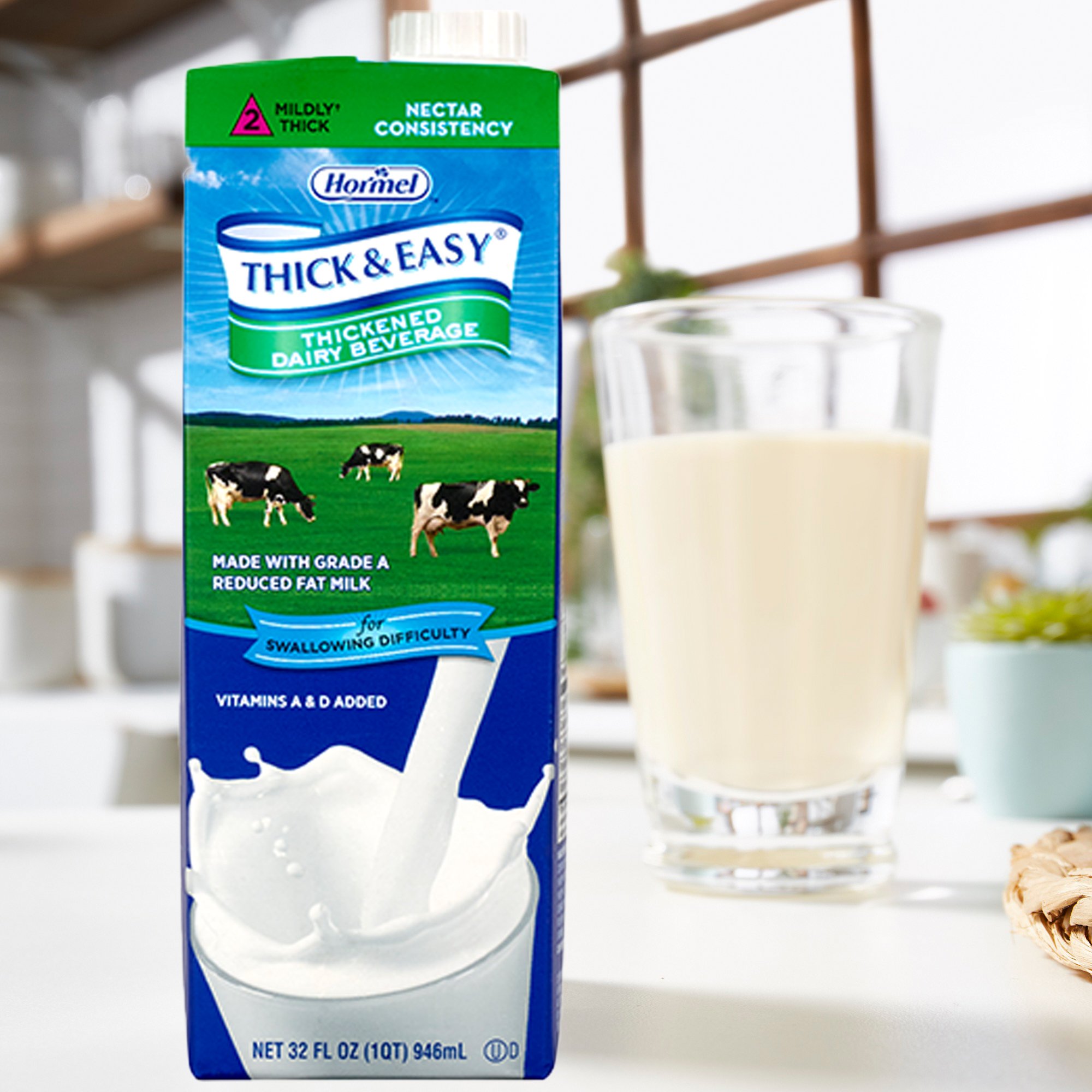 Lyons Magnus LLC 73625 - Thick & Easy® Dairy Nectar Consistency Milk Thickened Beverage, 32-ounce carton - 1/Each, 8/Case
