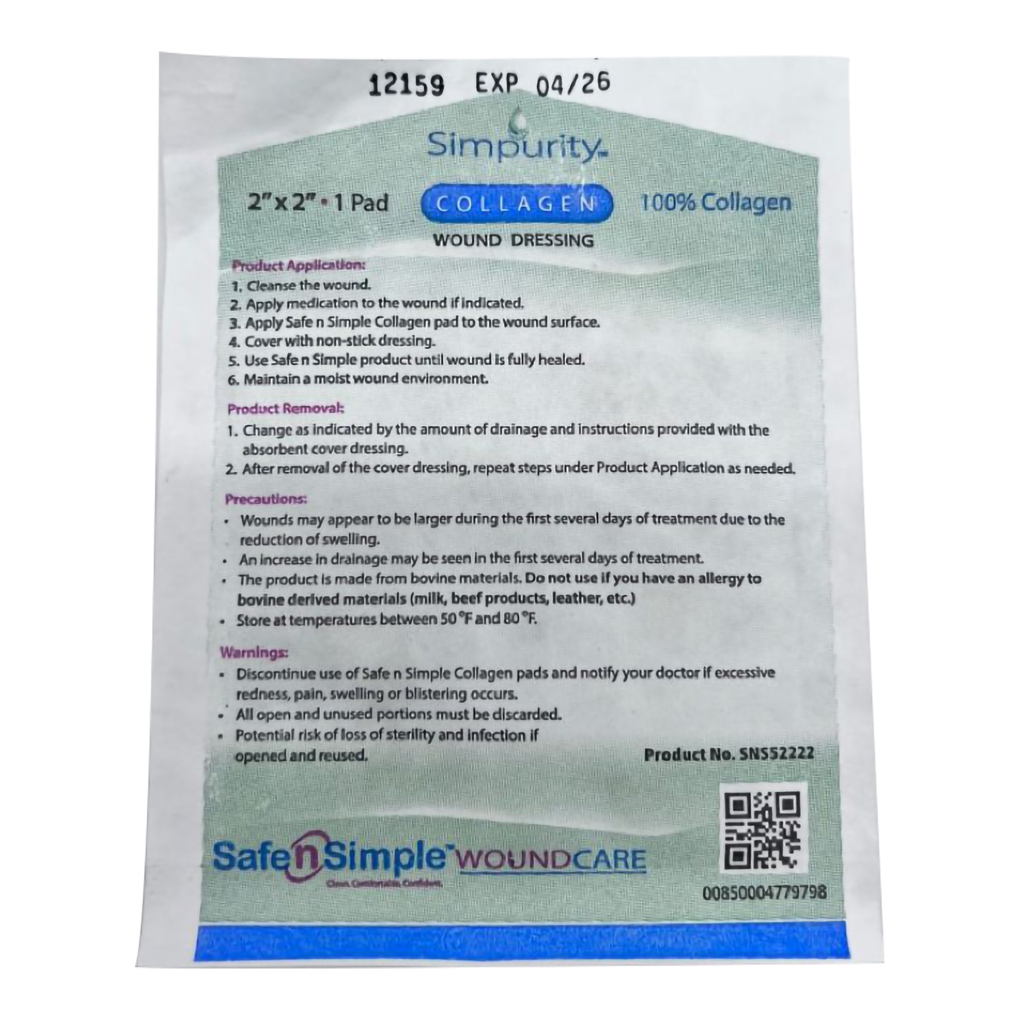 Safe N Simple SNS52222 - 1/Each, 5/Box, 30/Case