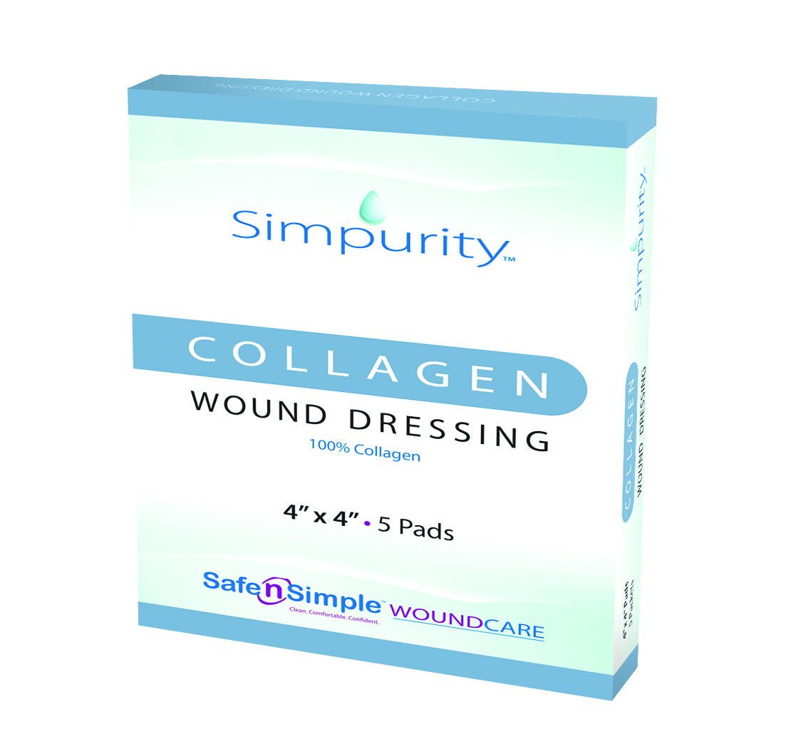 Safe N Simple - SNS52244 Collagen Dressing Simpurity™ 4 X 4 Inch Square Sterile