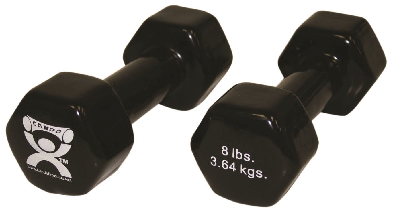 Fabrication Enterprises - 10-0557-2 Dumbbell Pair Hexagon Heads CanDo® 8 lbs.