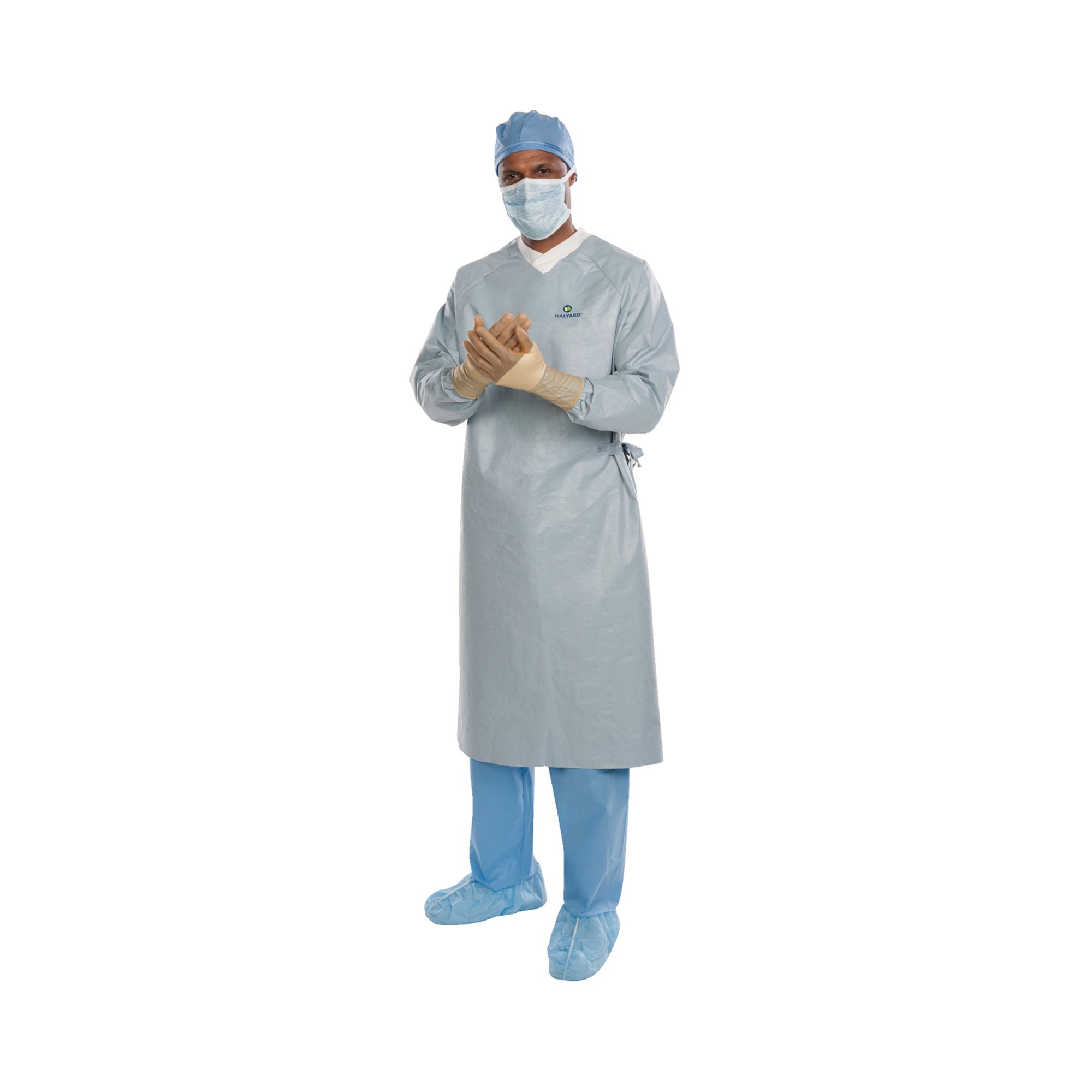 O&M Halyard Inc 44673 - Aero Chrome Surgical Gown with Towel, Large - 1/Each, 32/Case