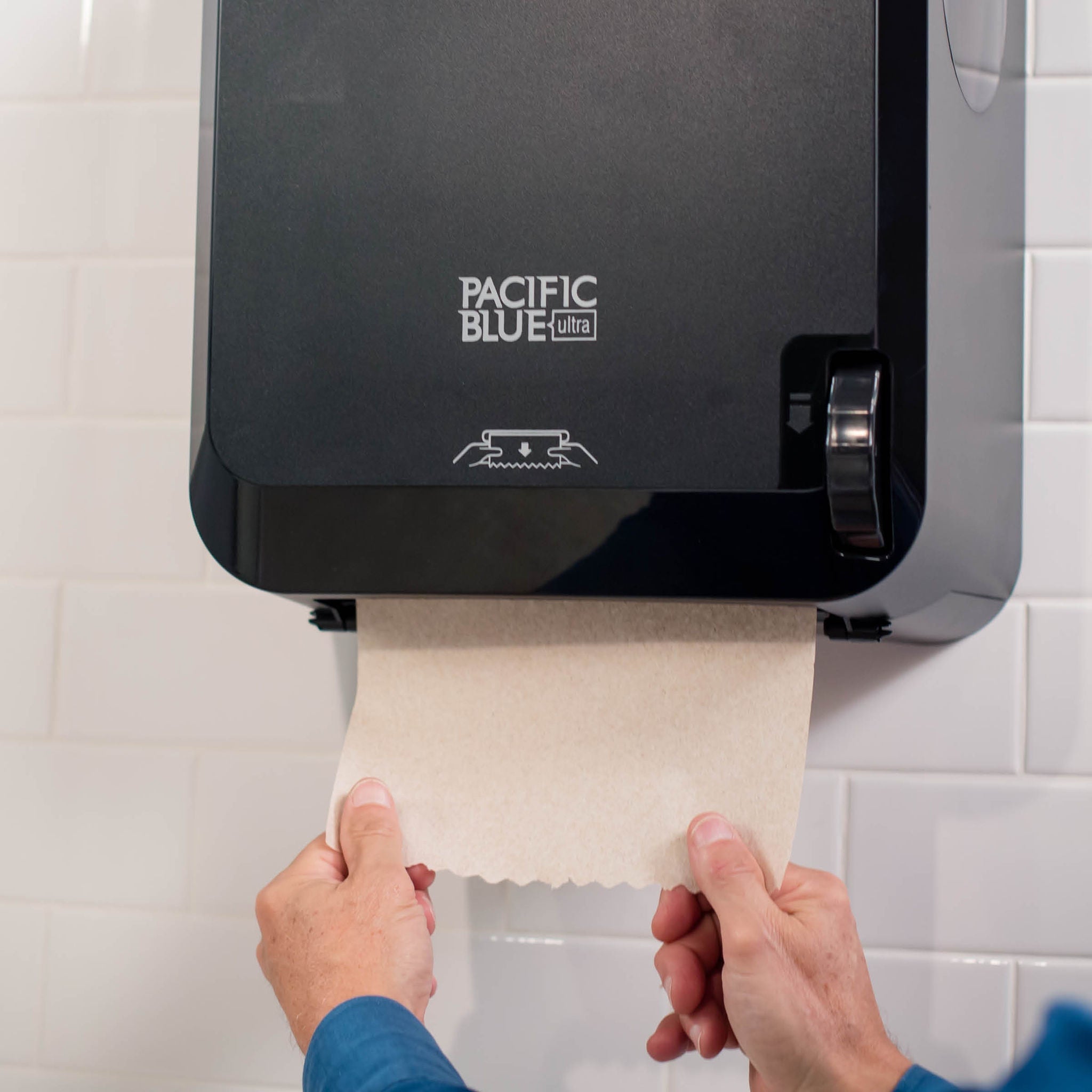 Georgia-Pacific Consumer Products LP - 59589 Paper Towel Dispenser Pacific Blue Ultra™ 8 Inch Wall Mount Hardwound Paper Towel