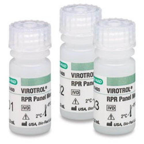 Bio-Rad Laboratories - 01400 Antibody Test Control Panel Virotrol® RPR Level 3 3 X 1.5 mL